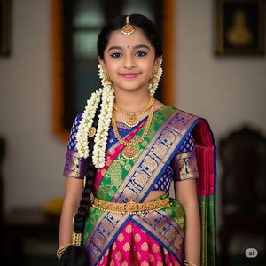 Semi Pattu Lehengas
