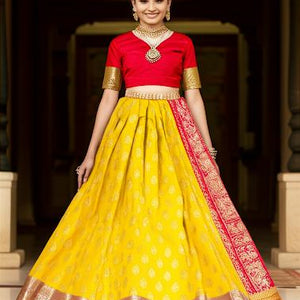 Free Size Semi Pattu Lehengas