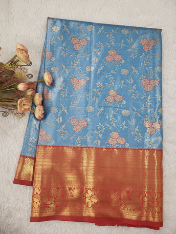 Semi kanchipattu Tissue Saree