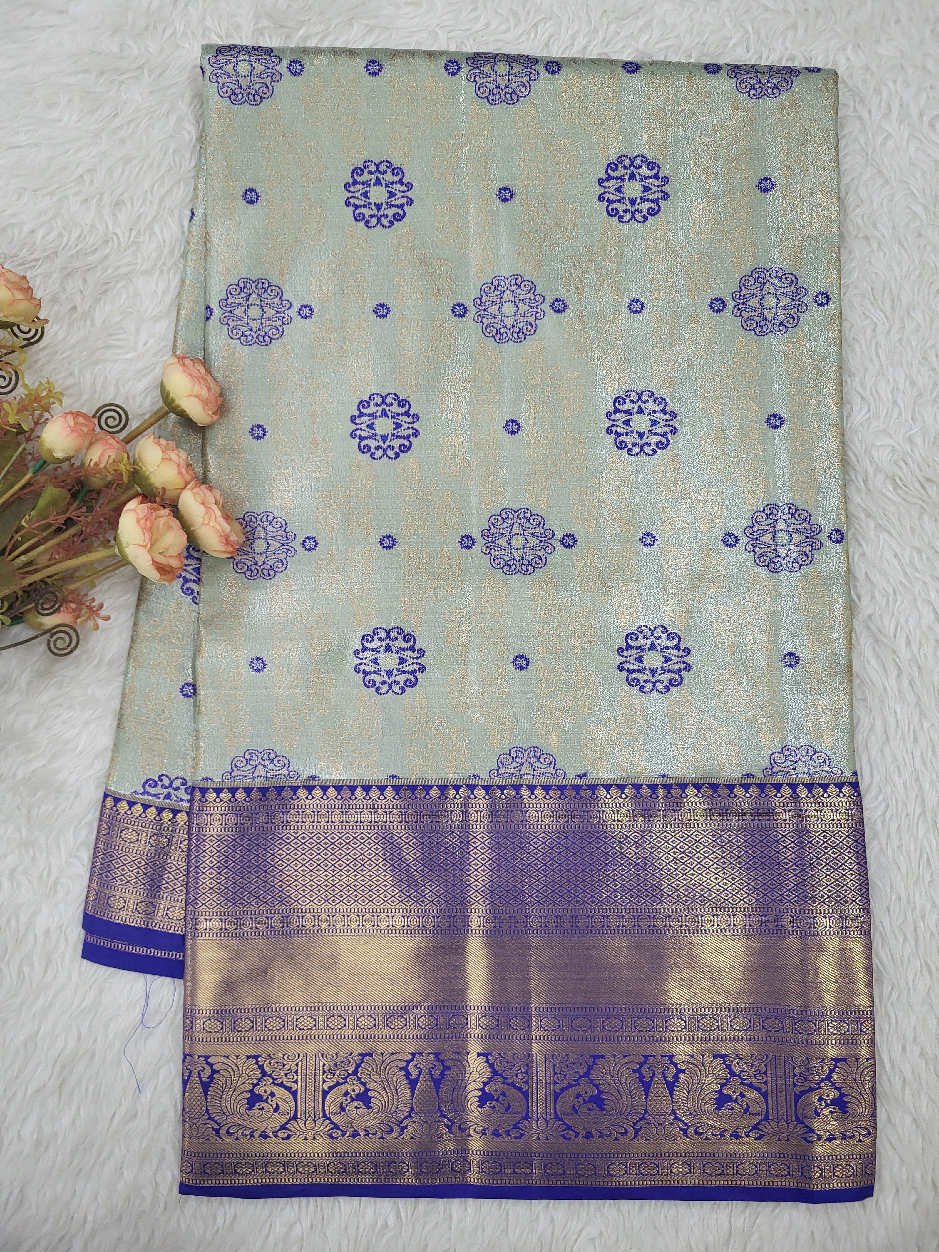 Semi kanchipattu Tissue Saree