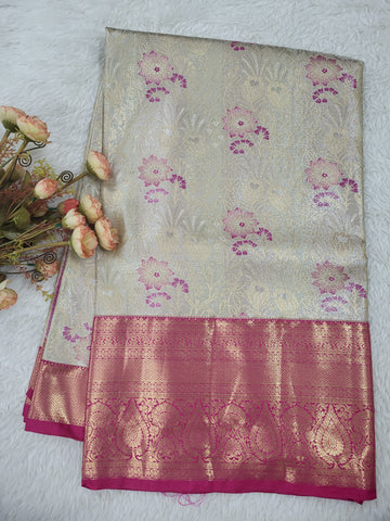 Semi kanchipattu Tissue Saree