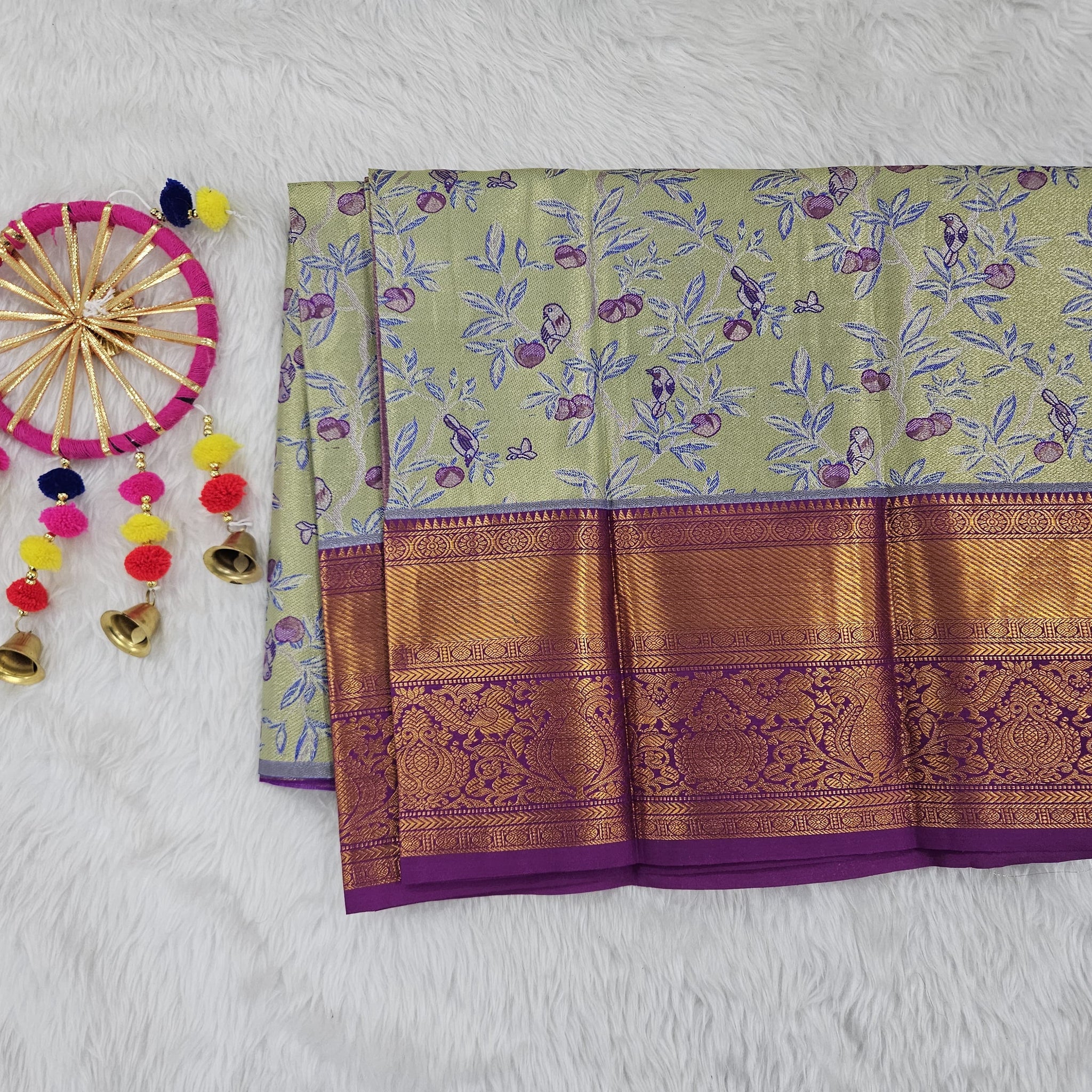 (2–5  Year) Lehenga – Unstitched (Blouse + Material)