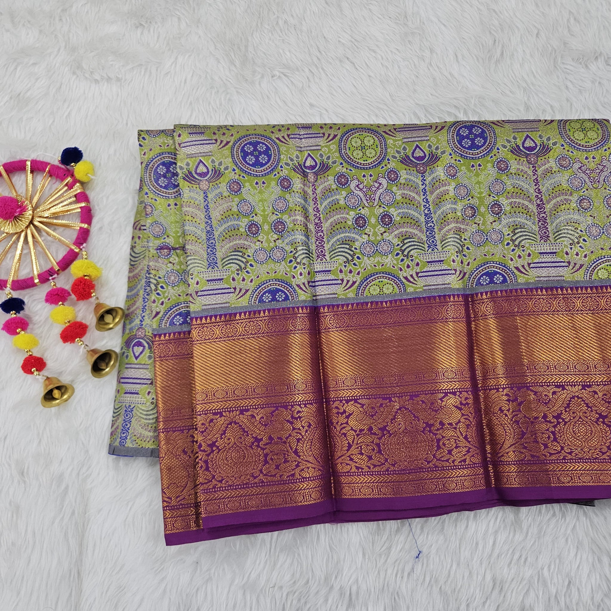 (2–5  Year) Lehenga – Unstitched (Blouse + Material)