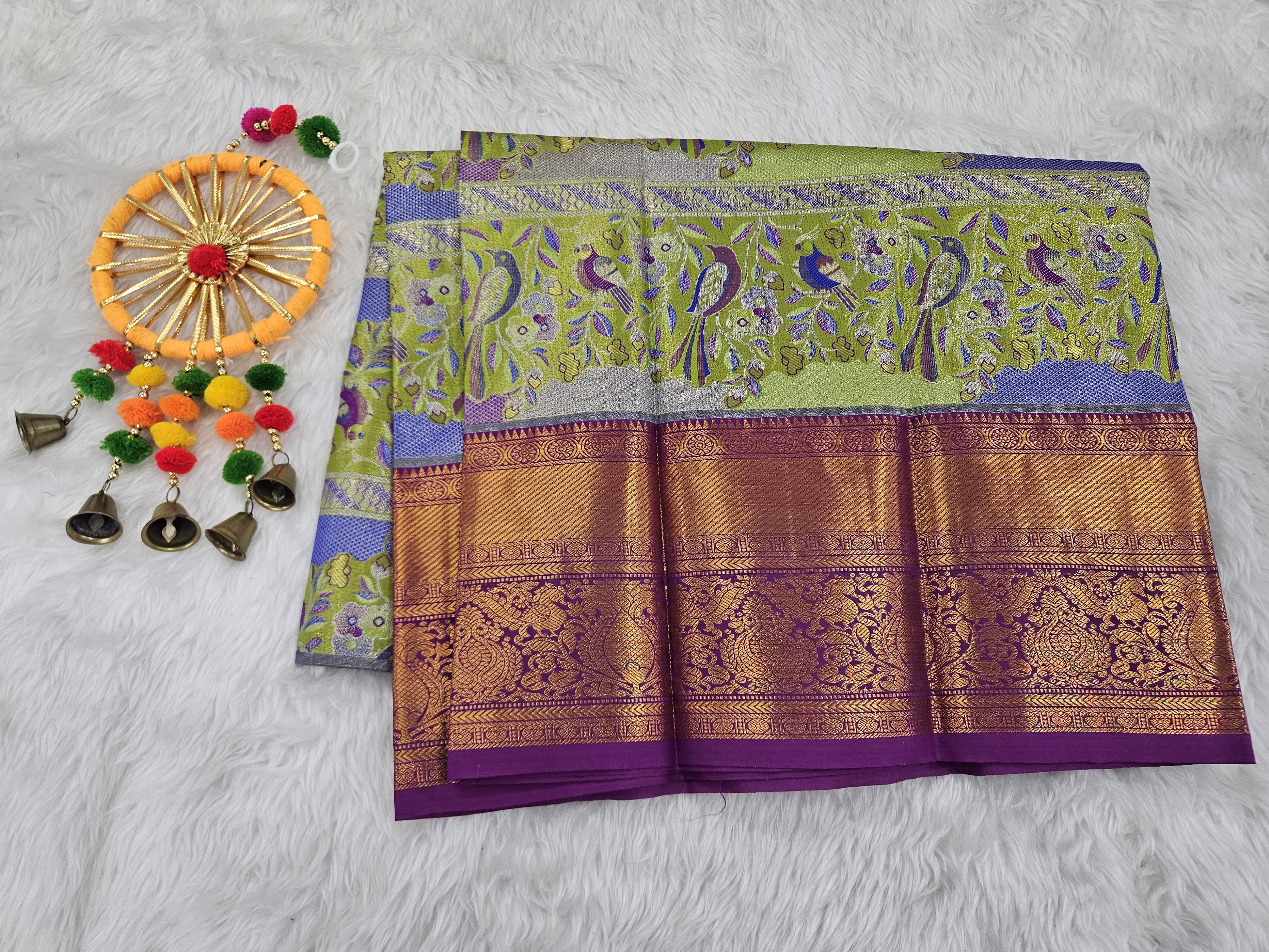 (2–5  Year) Lehenga – Unstitched (Blouse + Material)