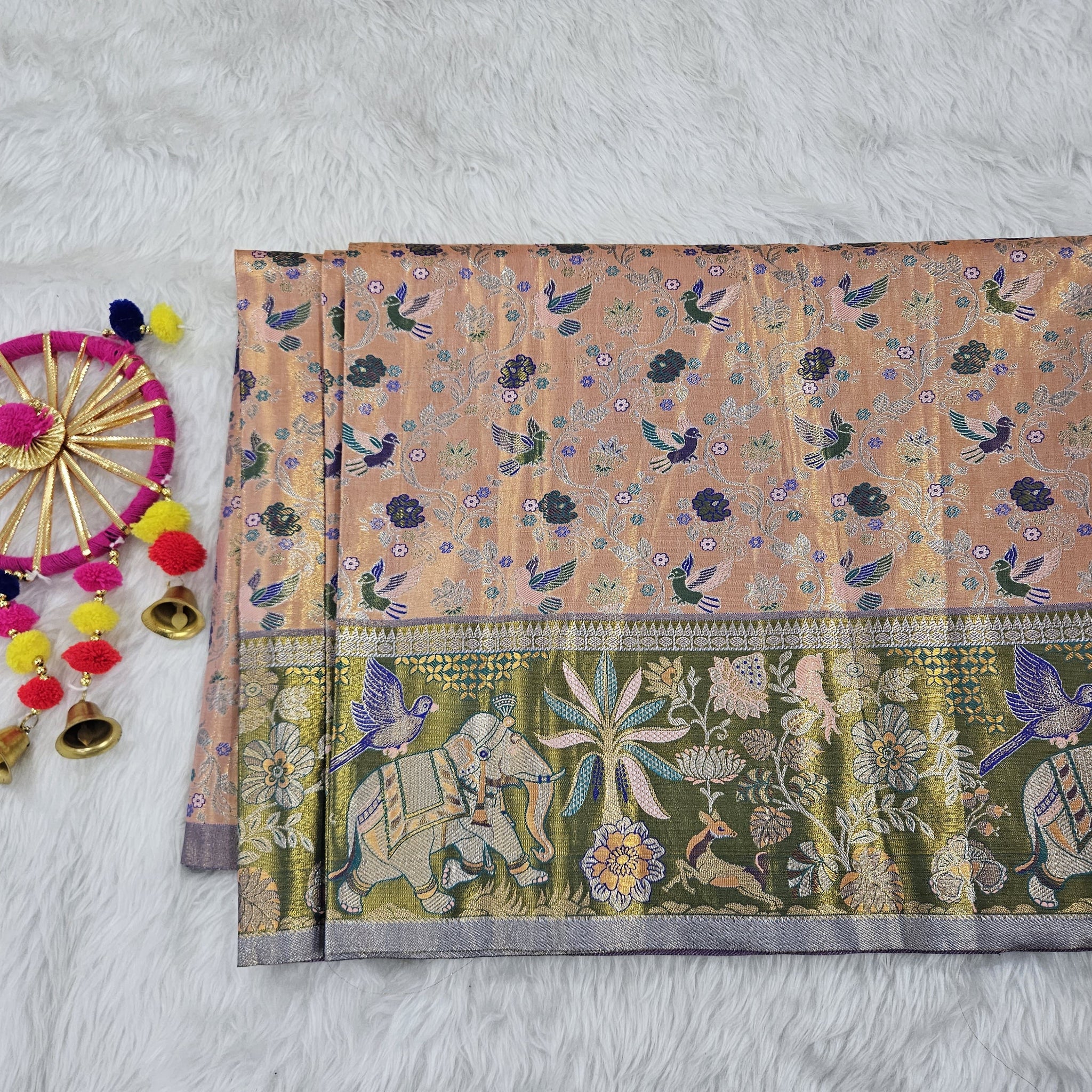 (2–5  Year) Lehenga – Unstitched (Blouse + Material)