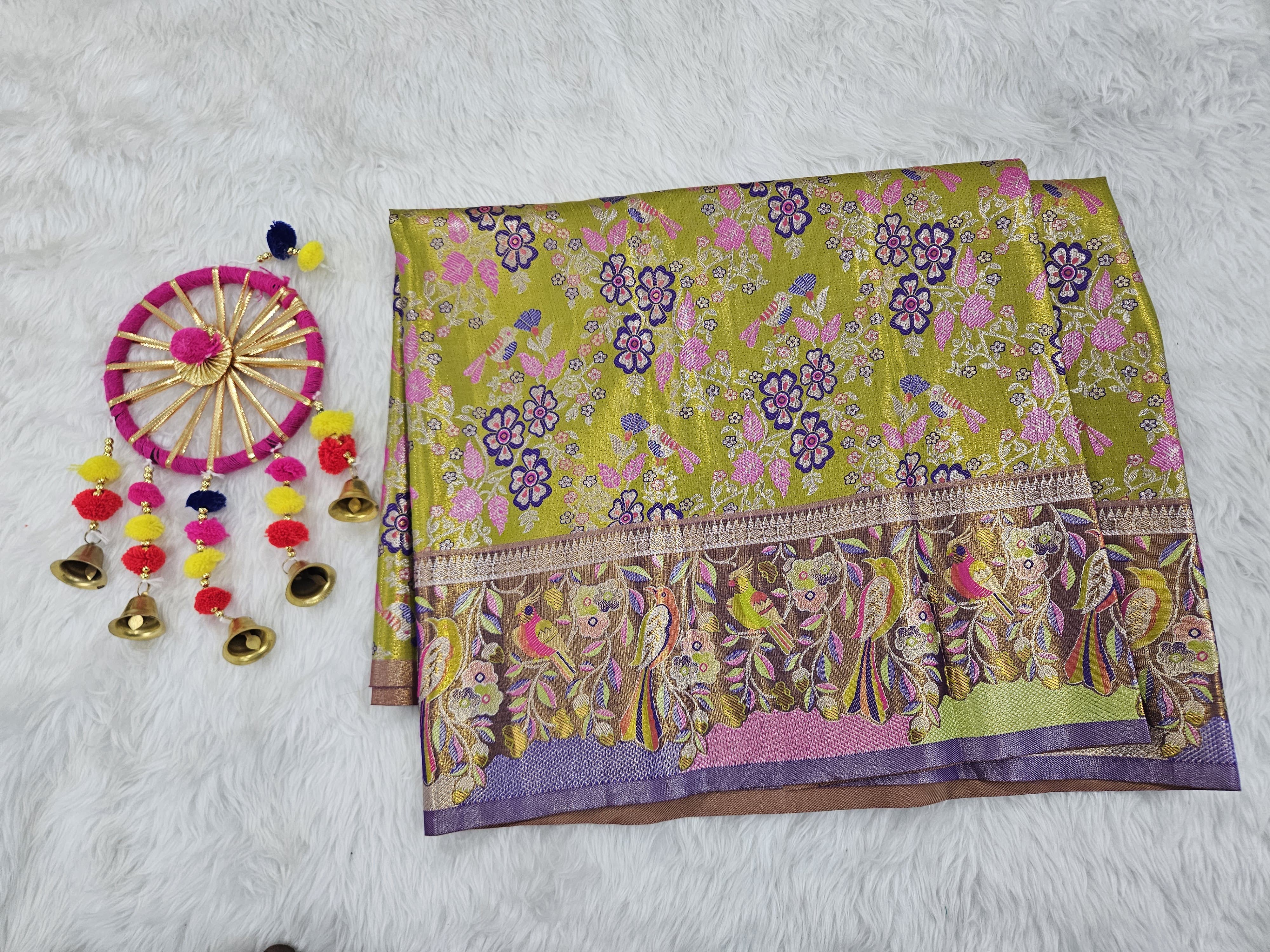 (2–5  Year) Lehenga – Unstitched (Blouse + Material)