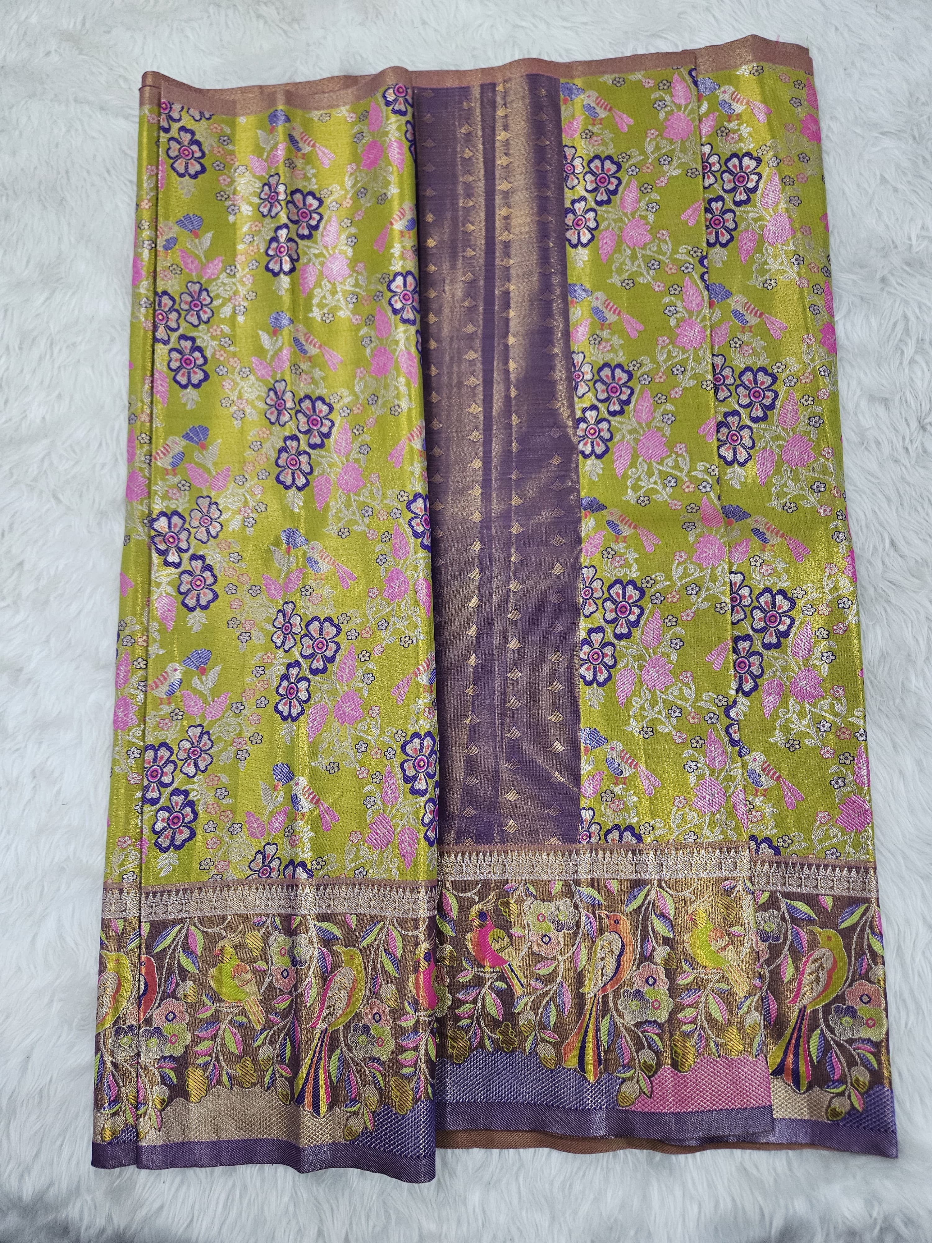 (2–5  Year) Lehenga – Unstitched (Blouse + Material)