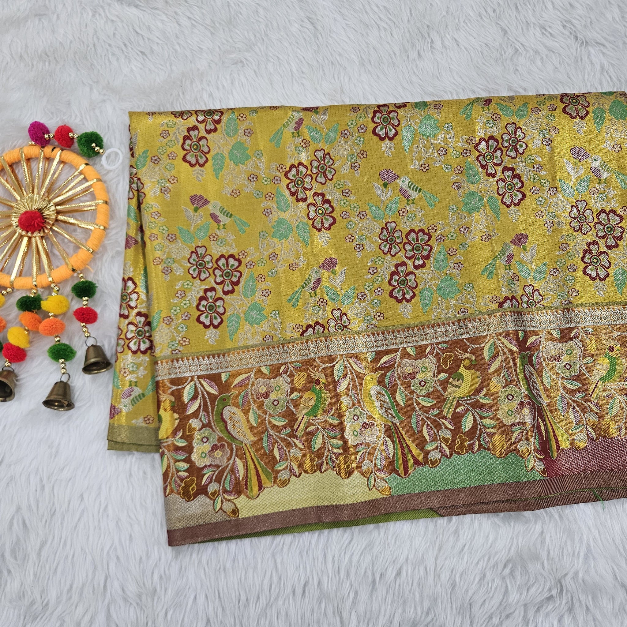 (2–5  Year) Lehenga – Unstitched (Blouse + Material)