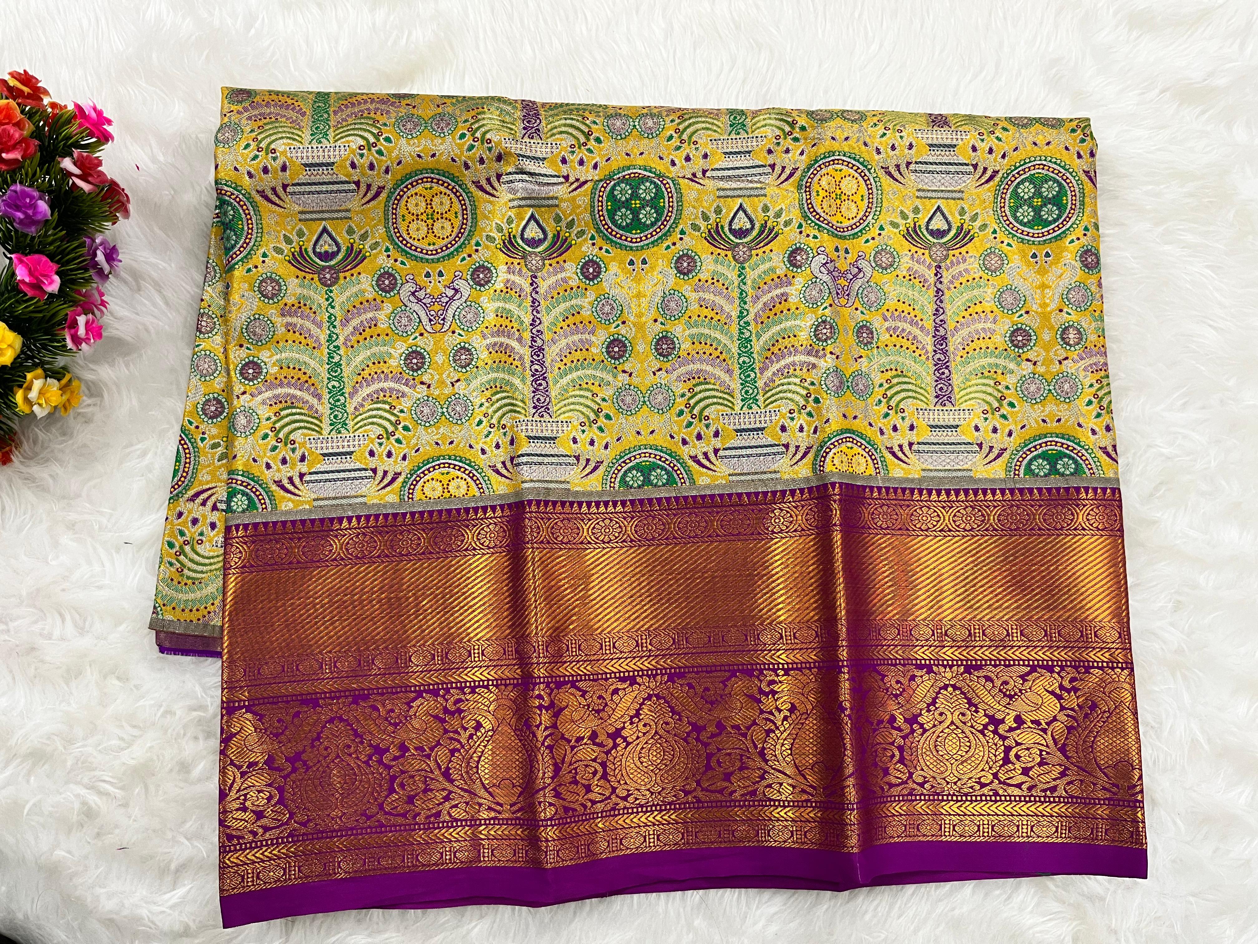 (2–5  Year) Lehenga – Unstitched (Blouse + Material)