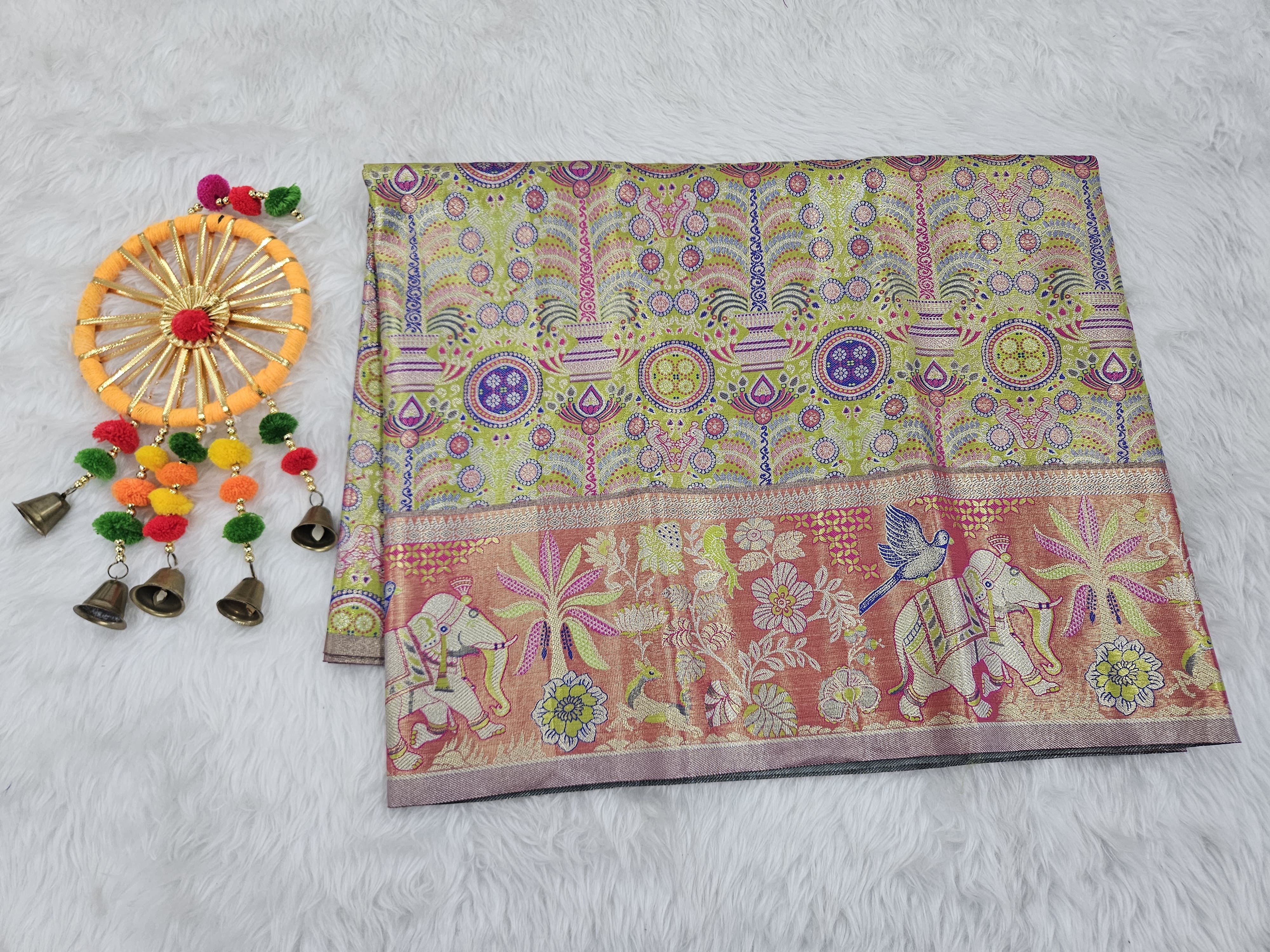 (2–5  Year) Lehenga – Unstitched (Blouse + Material)