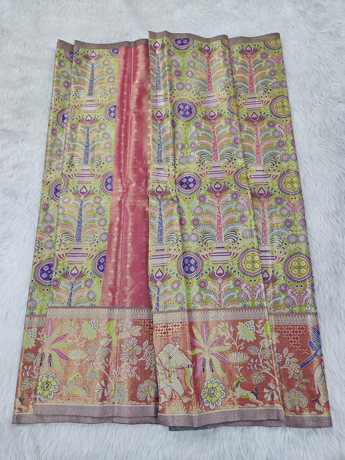 (2–5  Year) Lehenga – Unstitched (Blouse + Material)