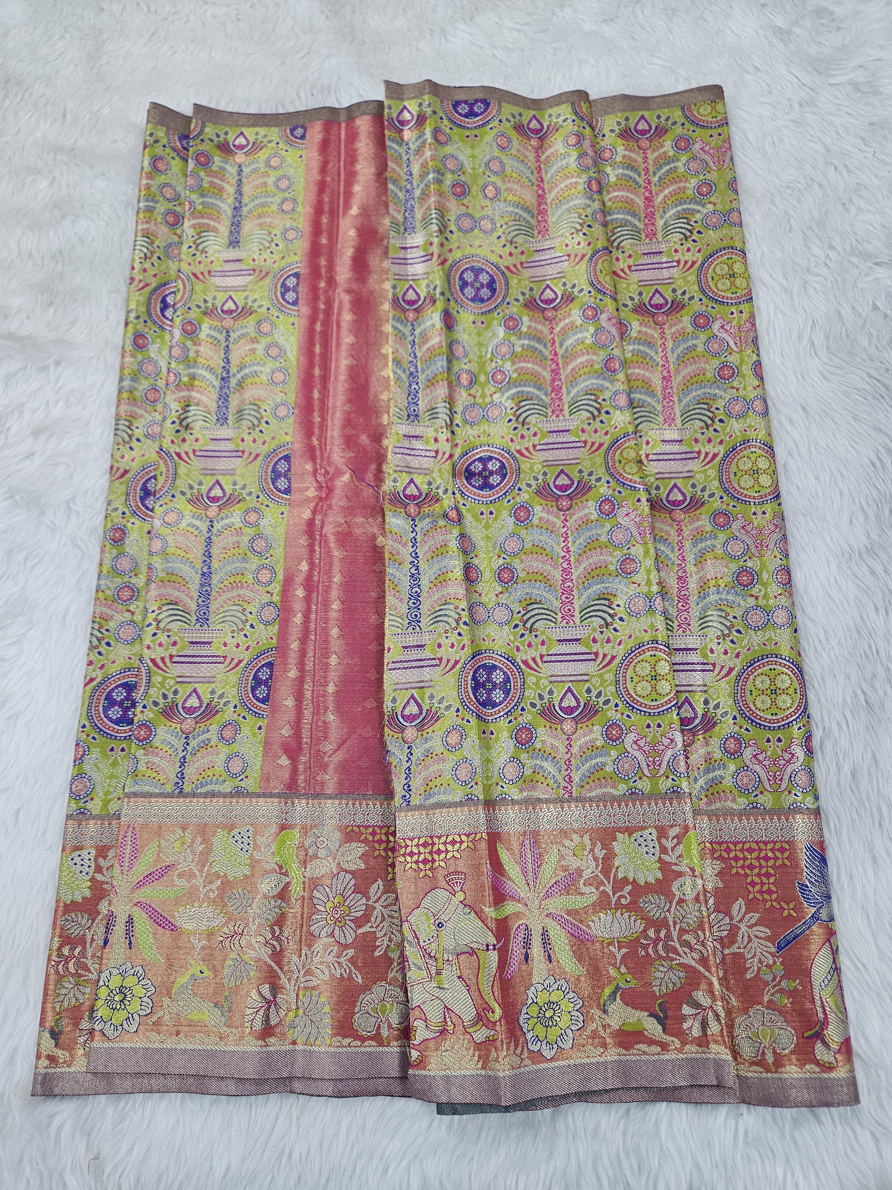 (2–5  Year) Lehenga – Unstitched (Blouse + Material)