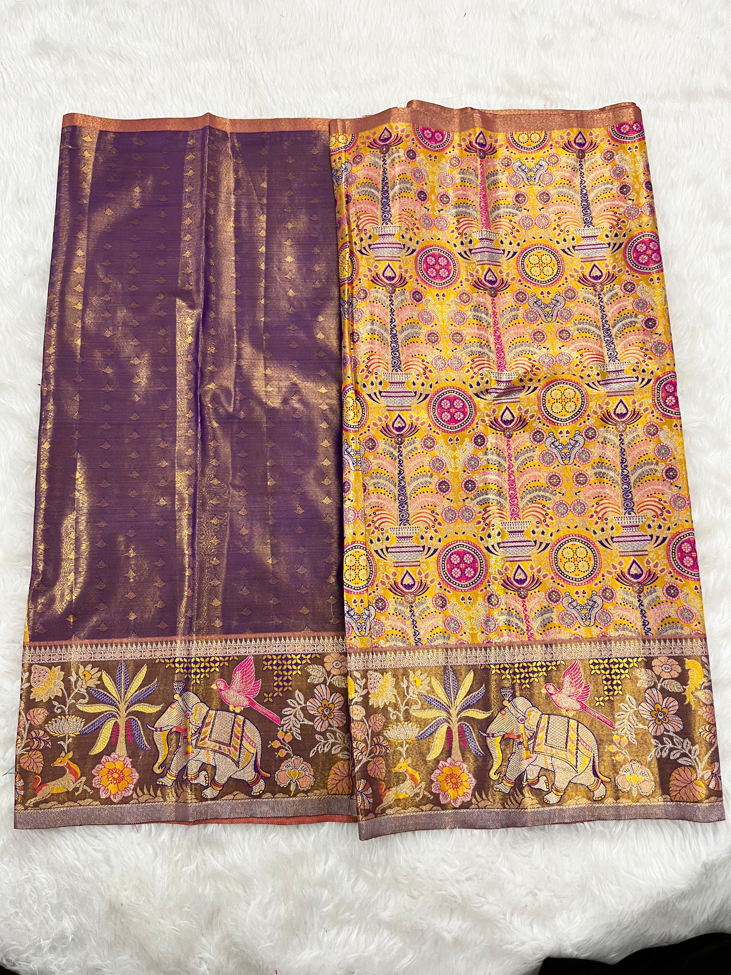 (2–5  Year) Lehenga – Unstitched (Blouse + Material)