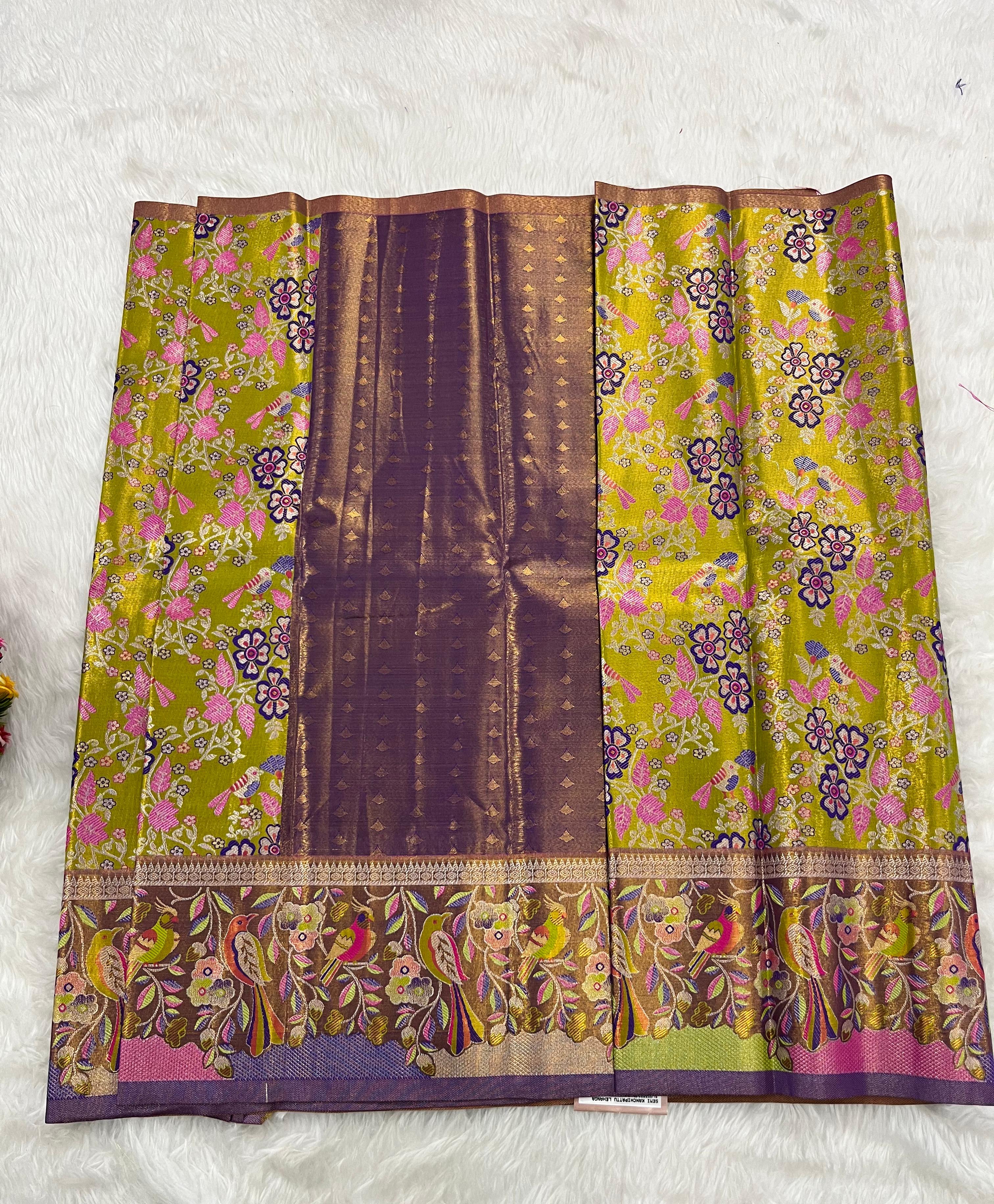 (2–5  Year) Lehenga – Unstitched (Blouse + Material)