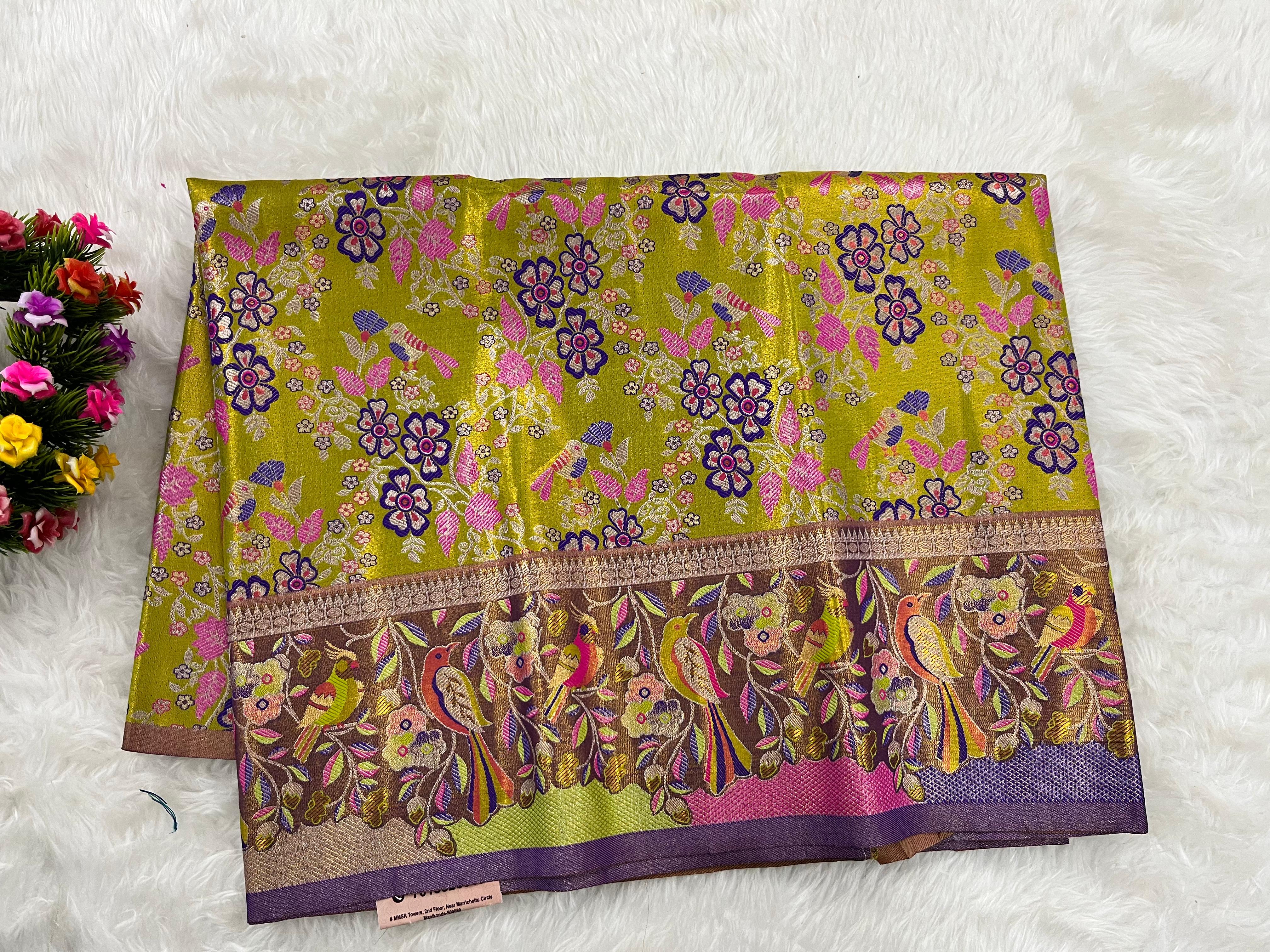 (2–5  Year) Lehenga – Unstitched (Blouse + Material)