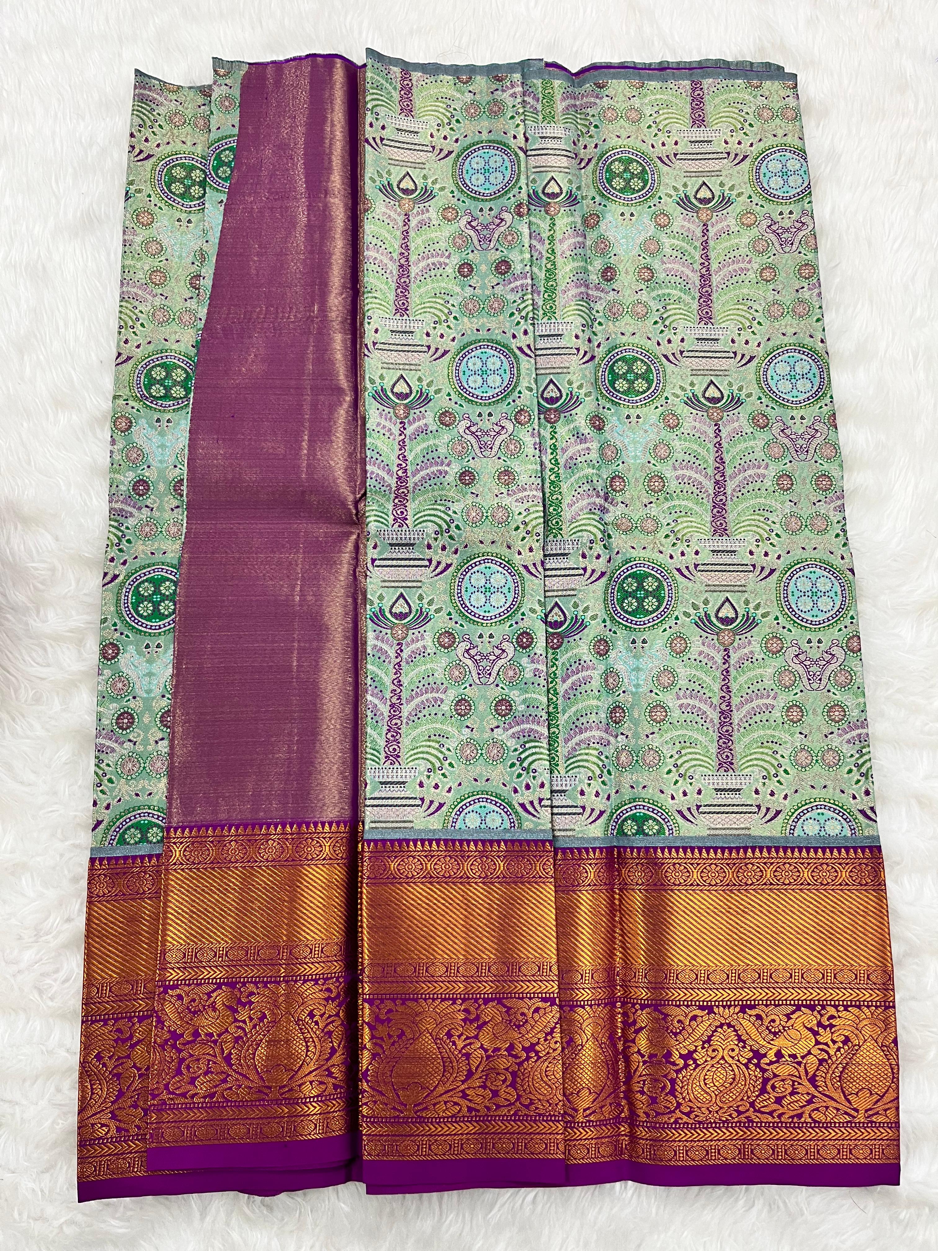 (2–5  Year) Lehenga – Unstitched (Blouse + Material)