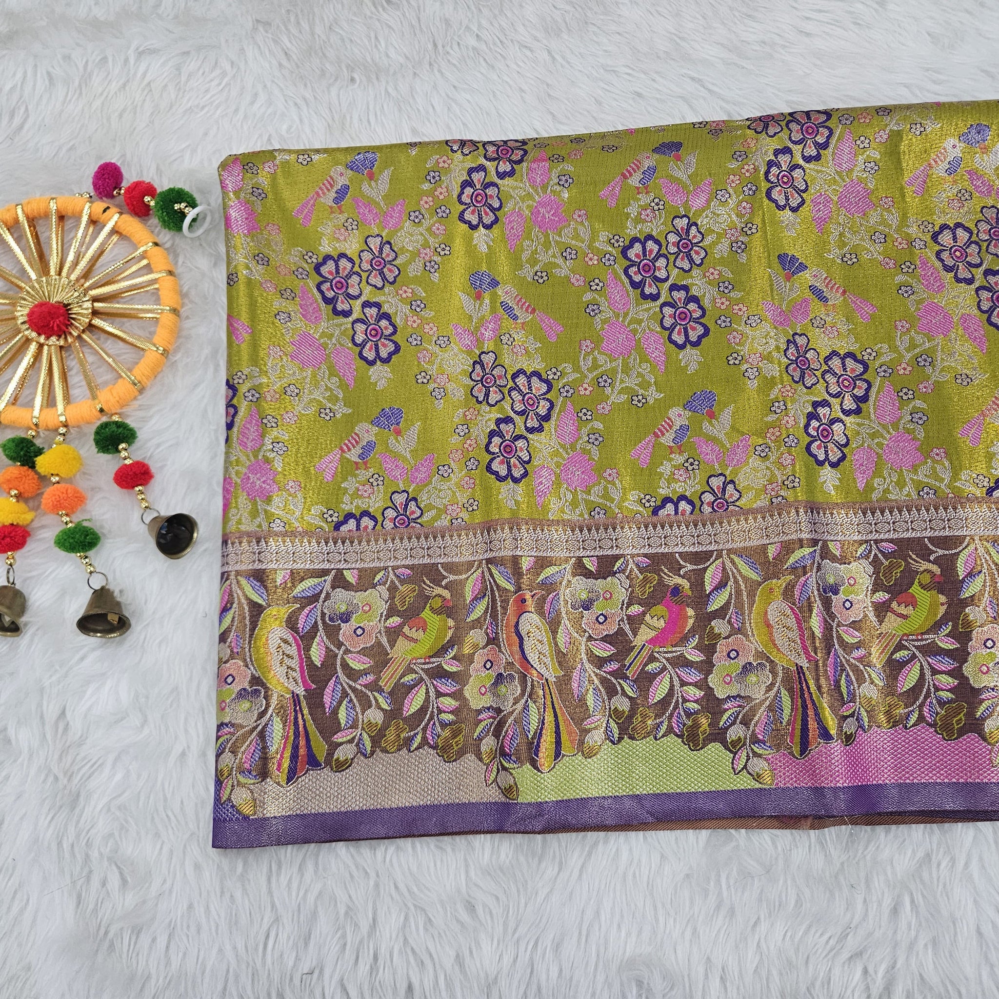 (2–5  Year) Lehenga – Unstitched (Blouse + Material)