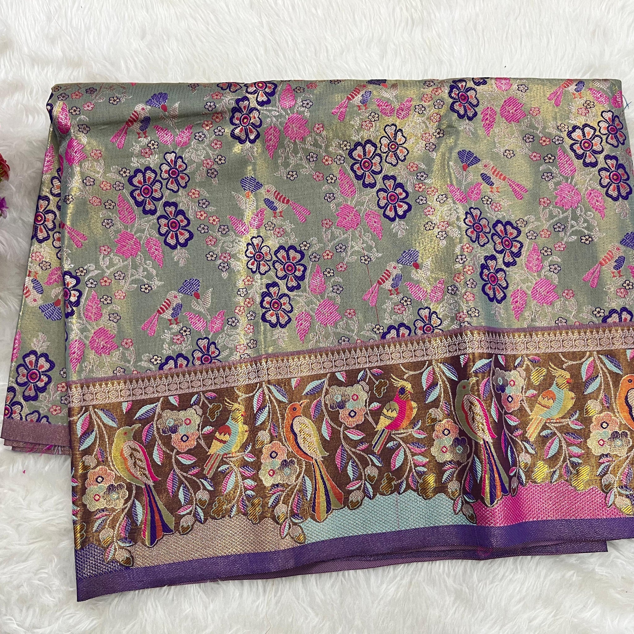 (2–5  Year) Lehenga – Unstitched (Blouse + Material)