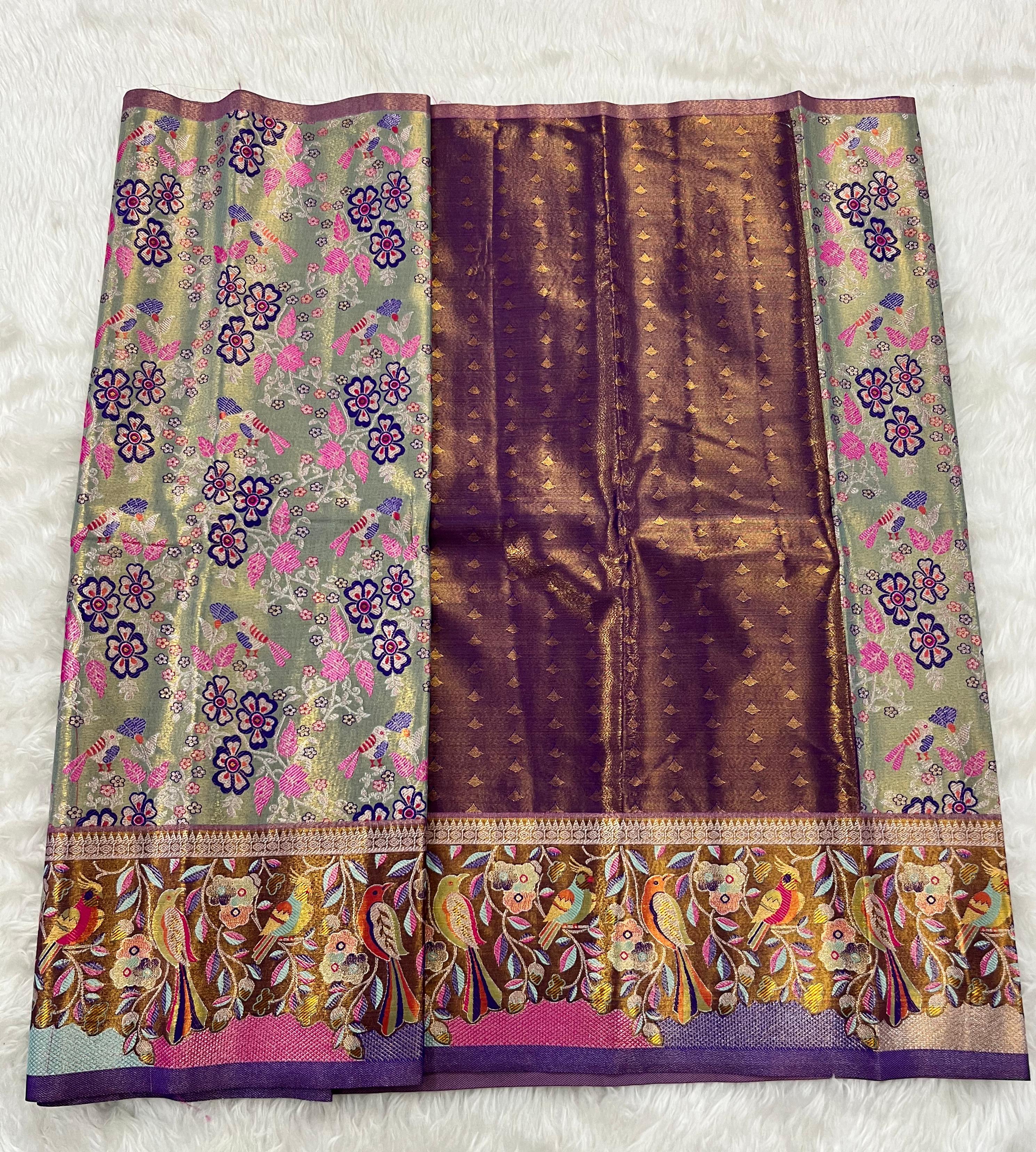 (2–5  Year) Lehenga – Unstitched (Blouse + Material)