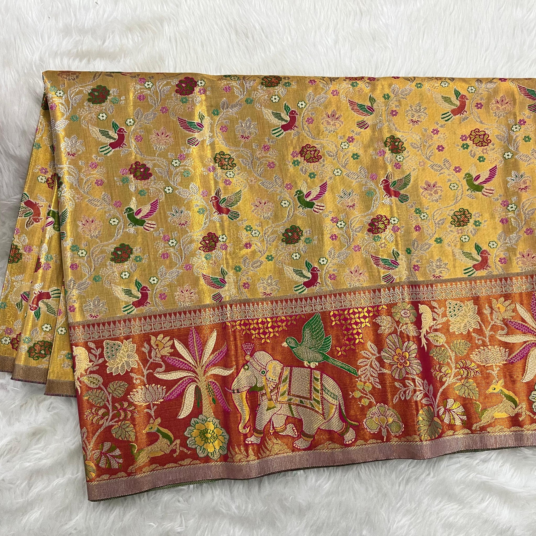 (2–5  Year) Lehenga – Unstitched (Blouse + Material)