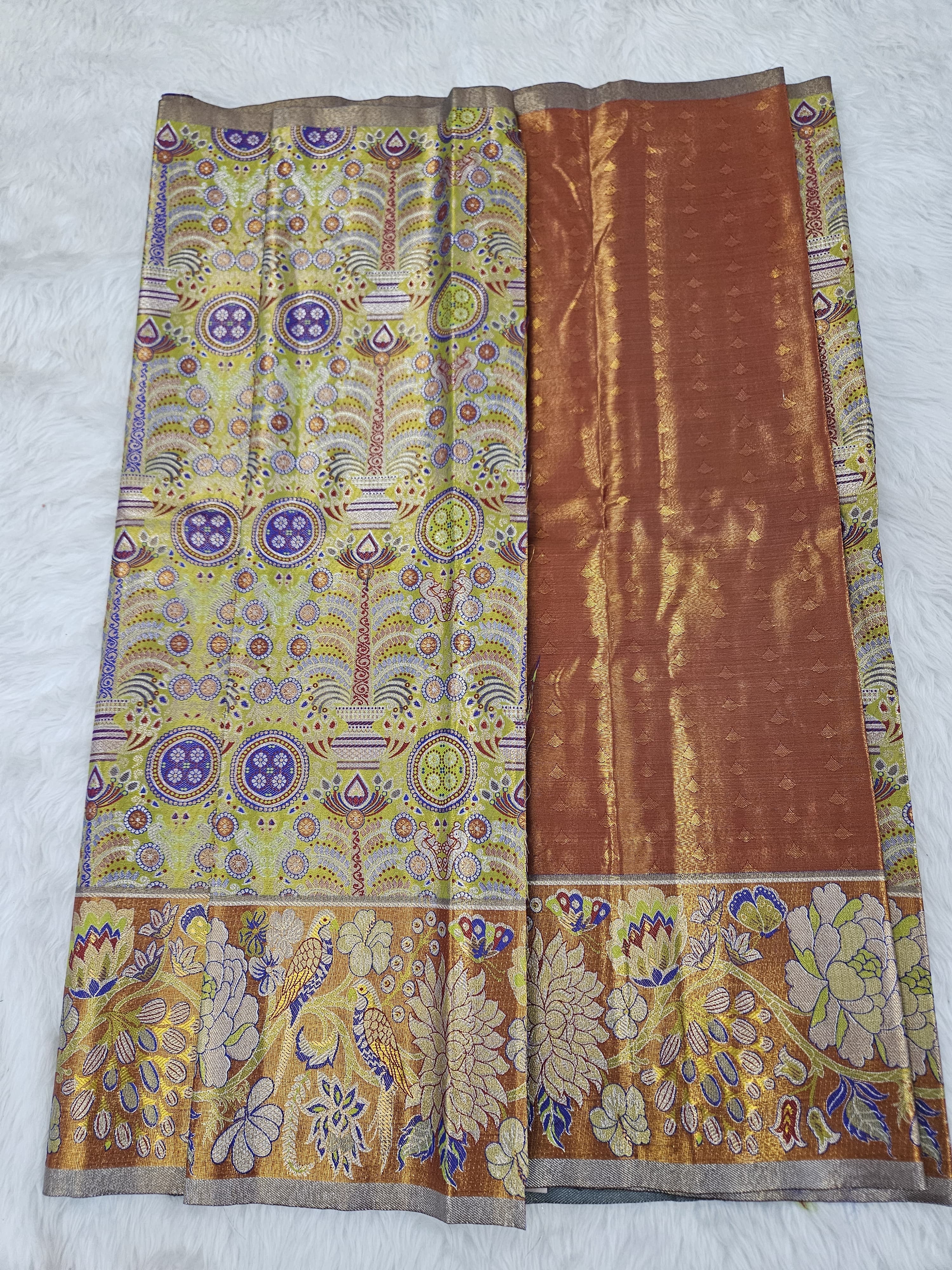 (2–5  Year) Lehenga – Unstitched (Blouse + Material)