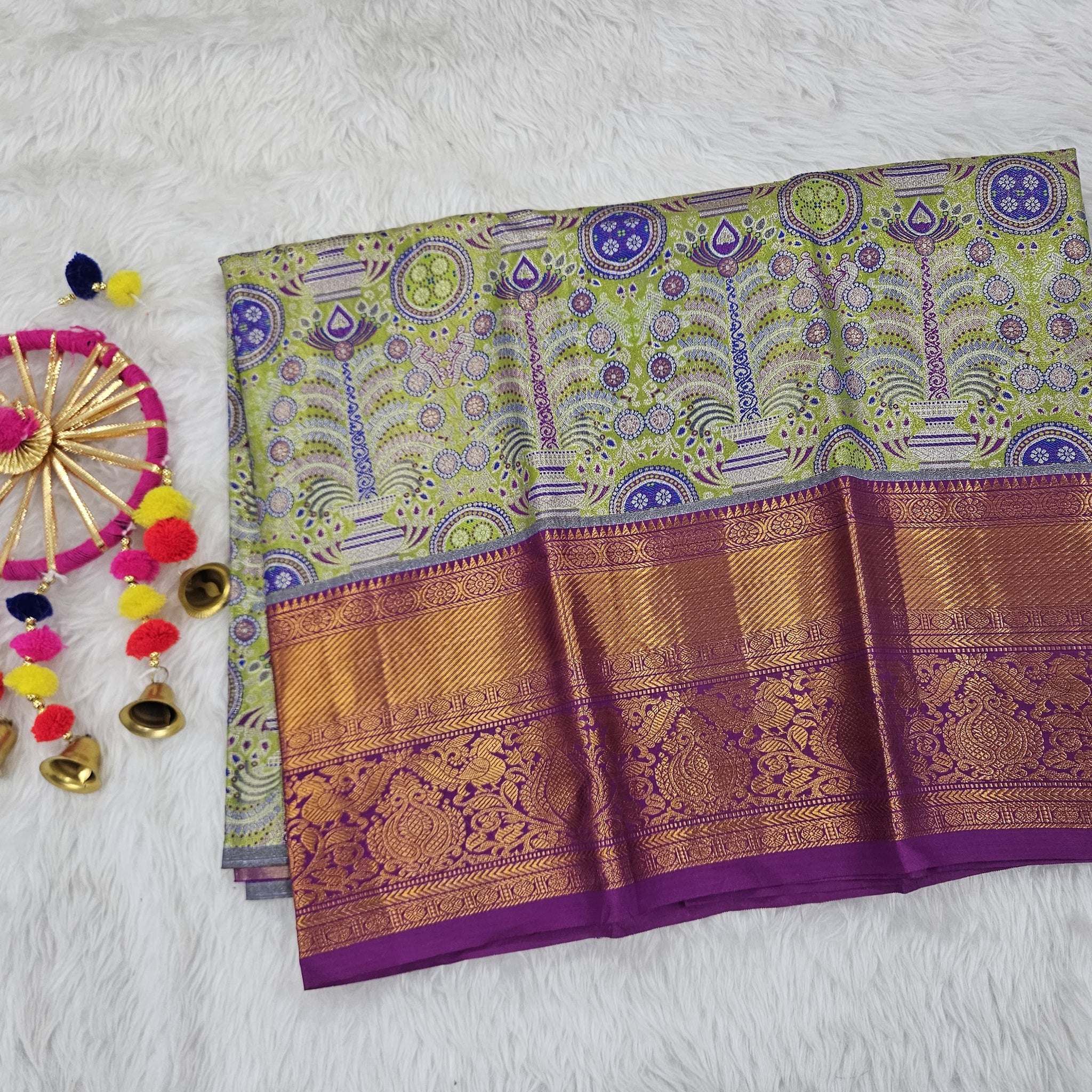 (2–5  Year) Lehenga – Unstitched (Blouse + Material)