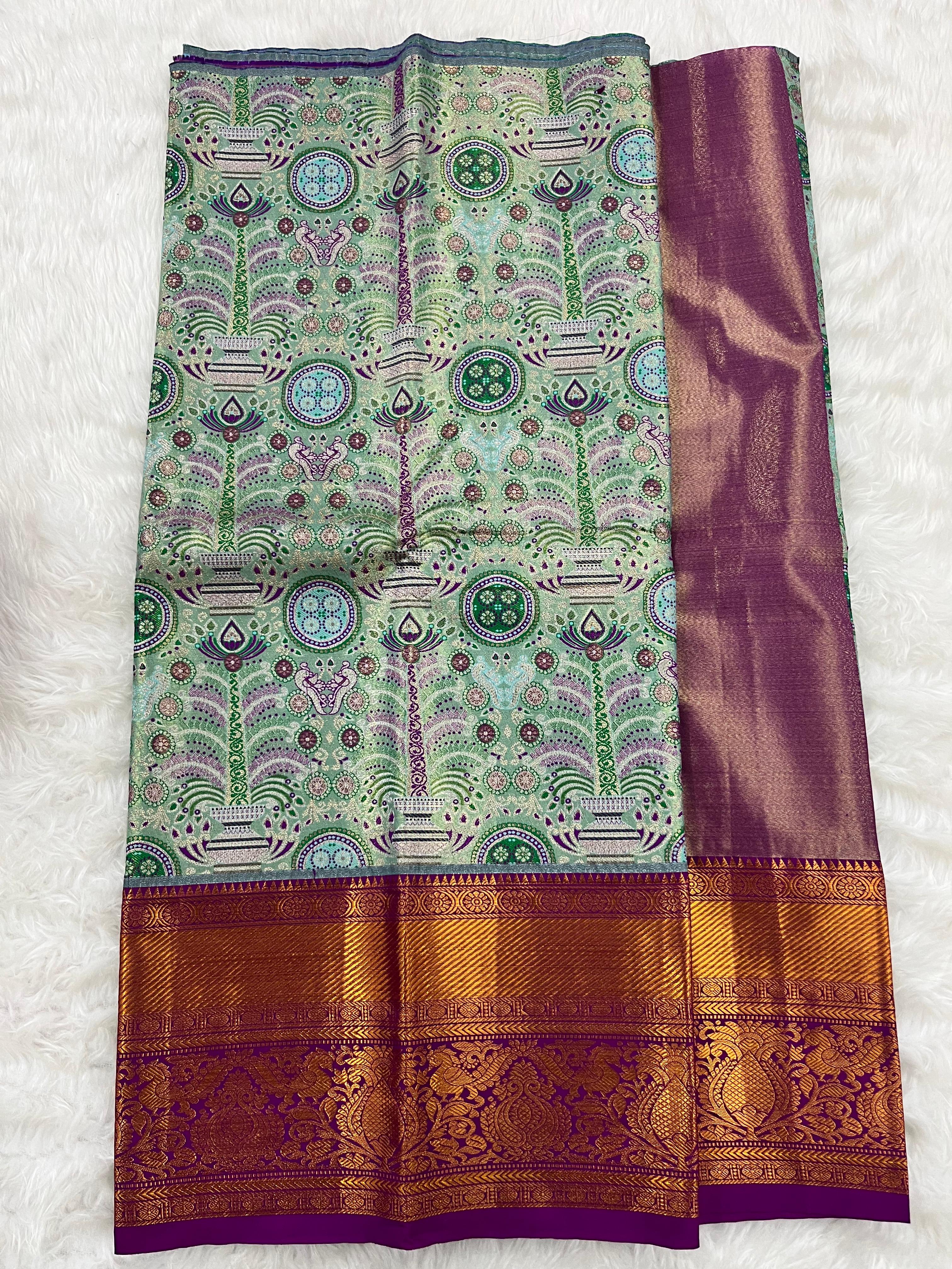 (2–5  Year) Lehenga – Unstitched (Blouse + Material)