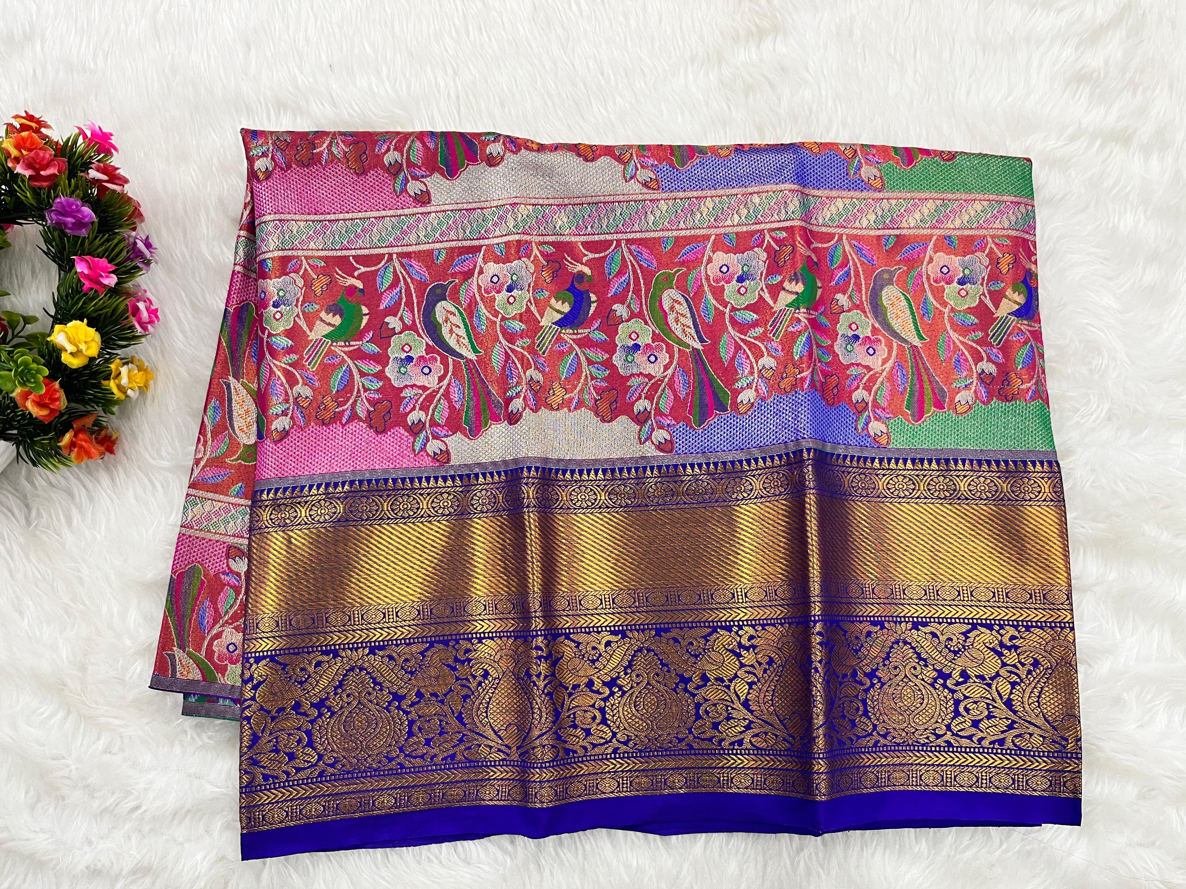 (2–5  Year) Lehenga – Unstitched (Blouse + Material)