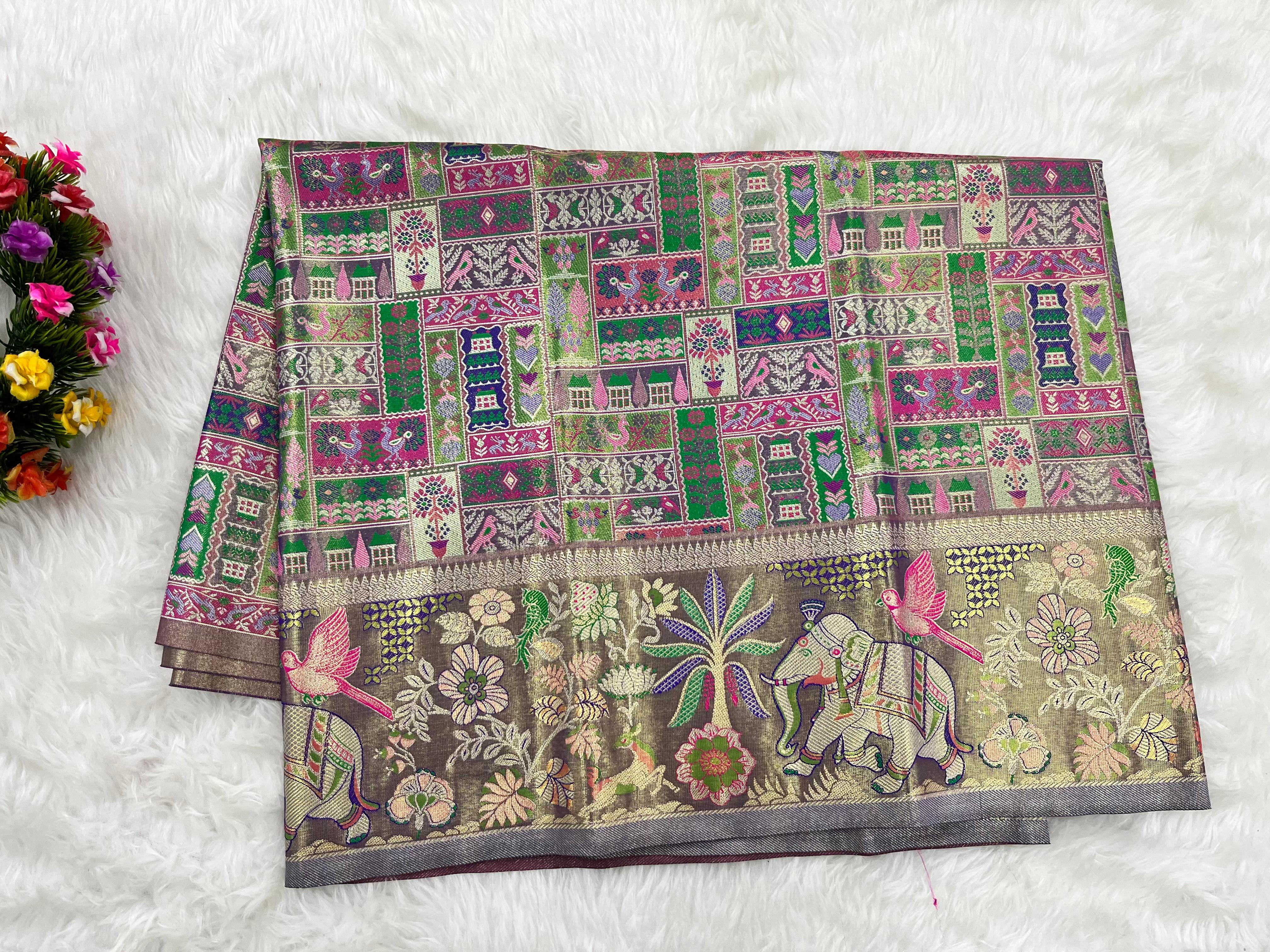 (2–5  Year) Lehenga – Unstitched (Blouse + Material)