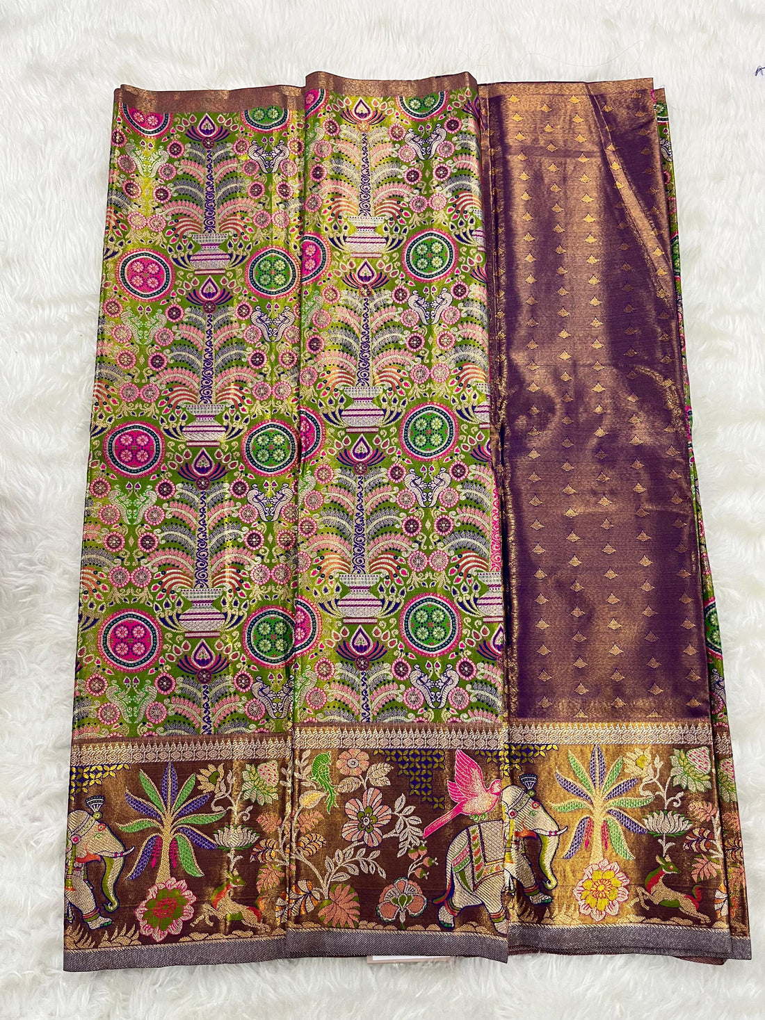 (2–5  Year) Lehenga – Unstitched (Blouse + Material)