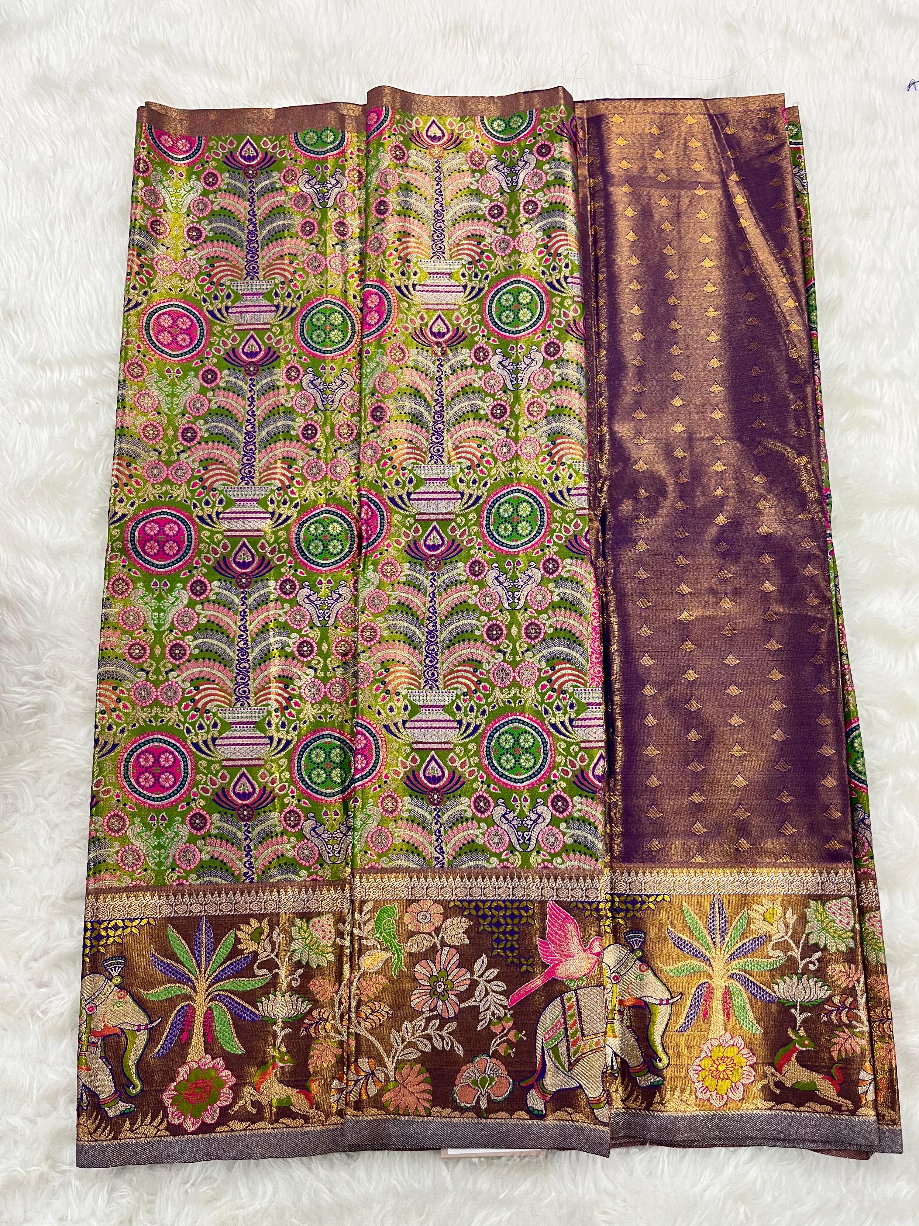 (2–5  Year) Lehenga – Unstitched (Blouse + Material)