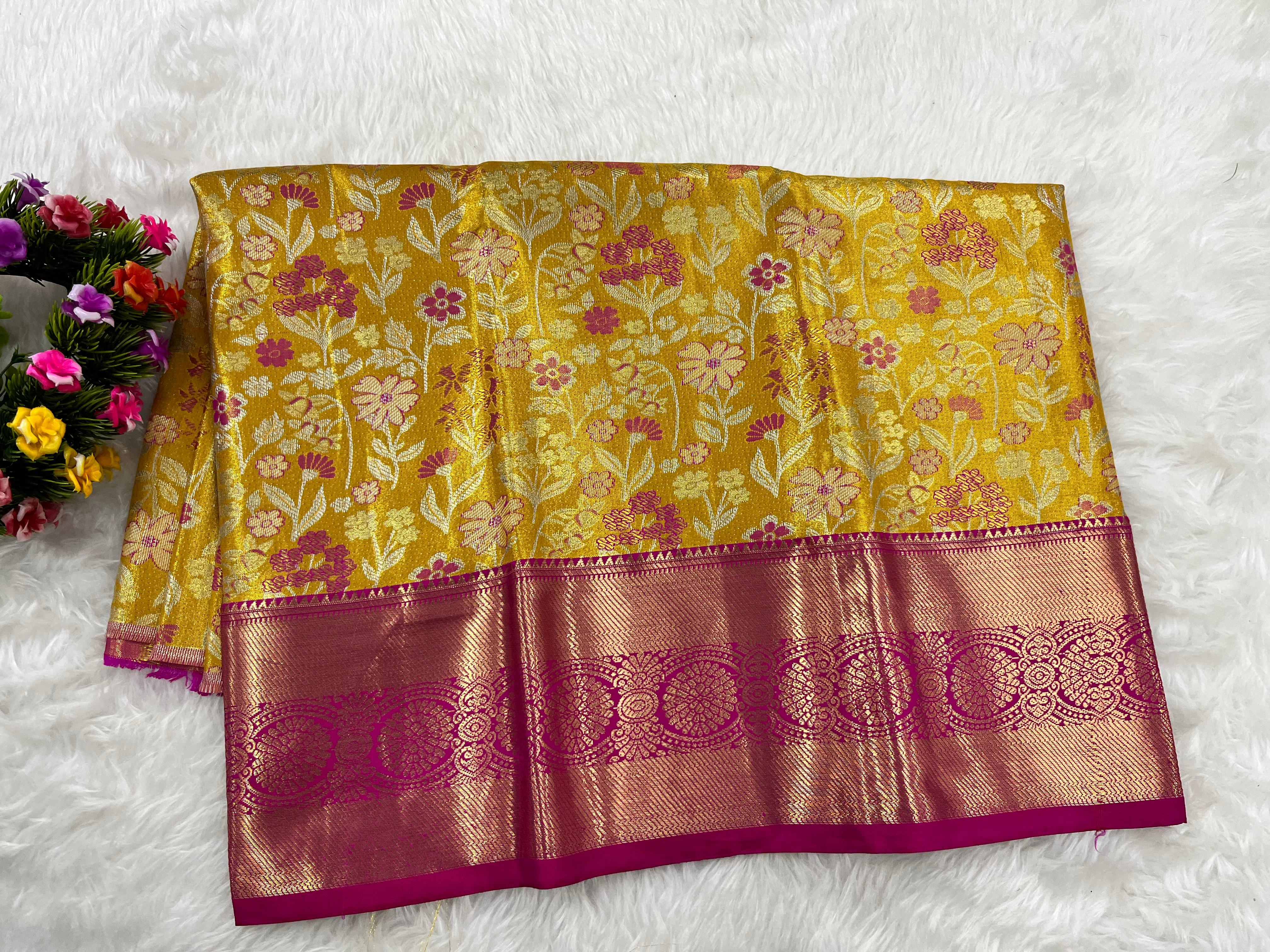 (2–5  Year) Lehenga – Unstitched (Blouse + Material)