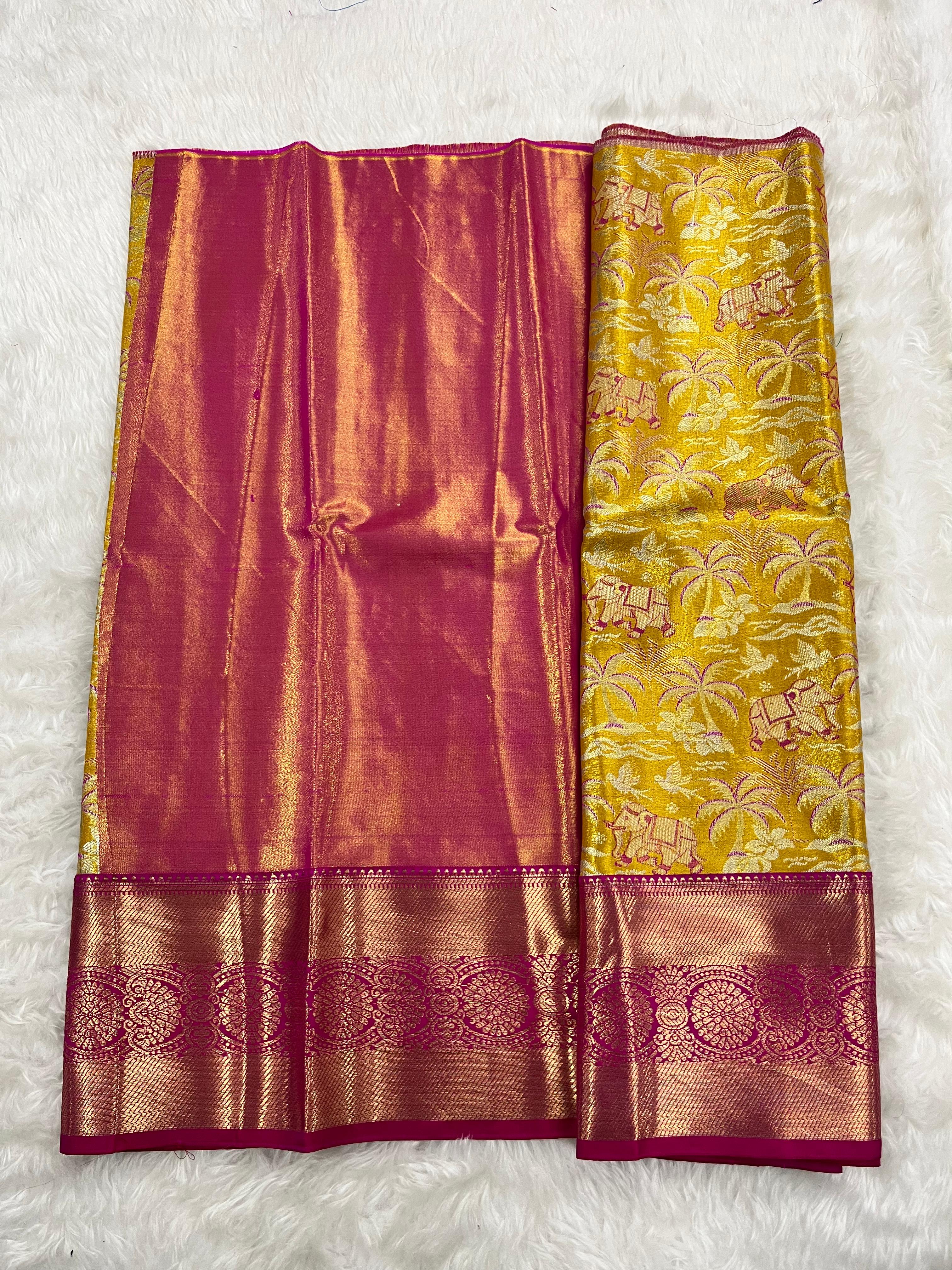 (2–5  Year) Lehenga – Unstitched (Blouse + Material)