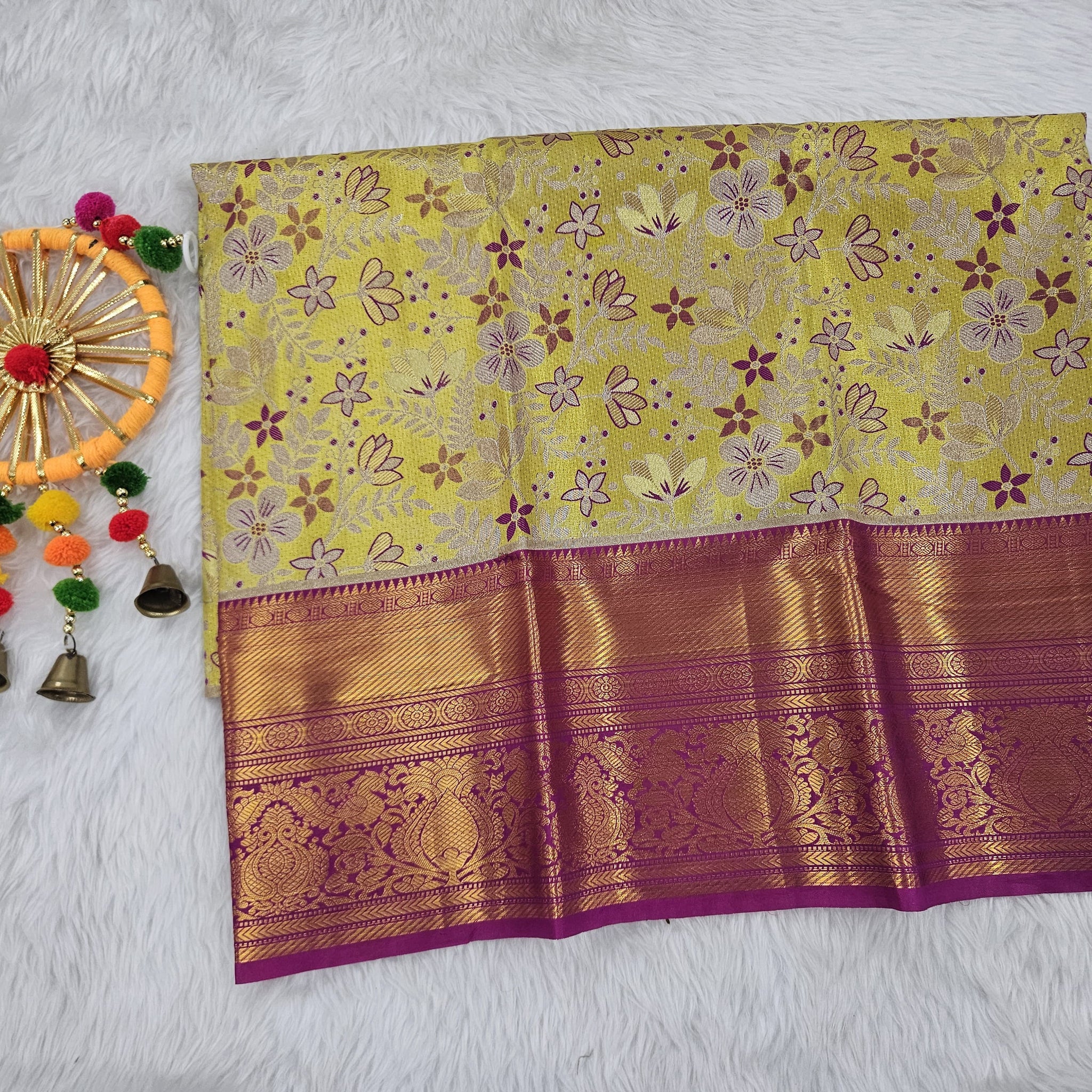 (2–5  Year) Lehenga – Unstitched (Blouse + Material)