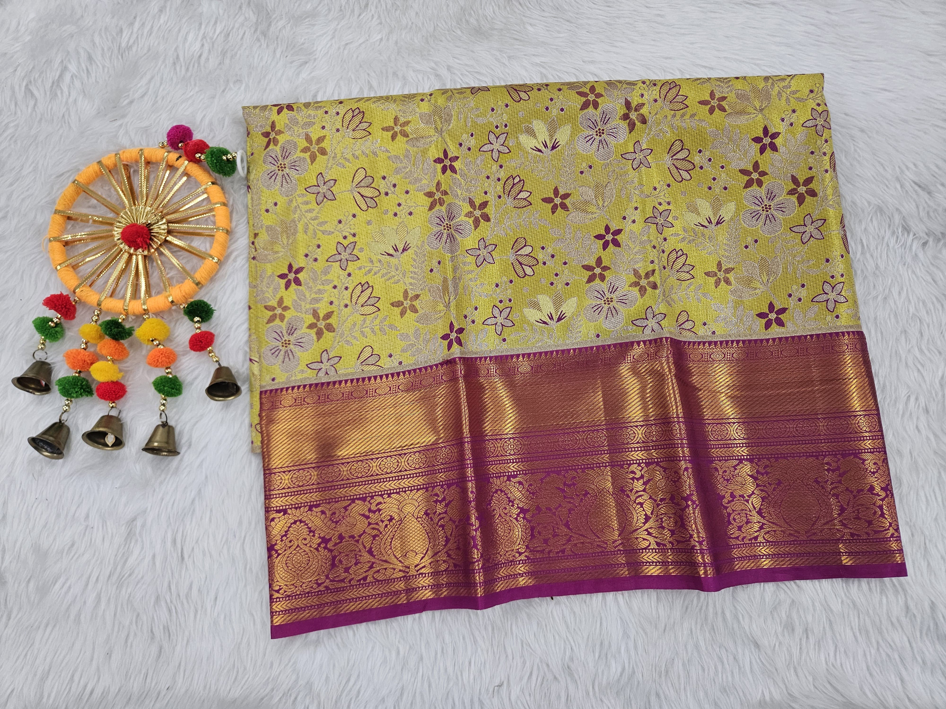 (2–5  Year) Lehenga – Unstitched (Blouse + Material)