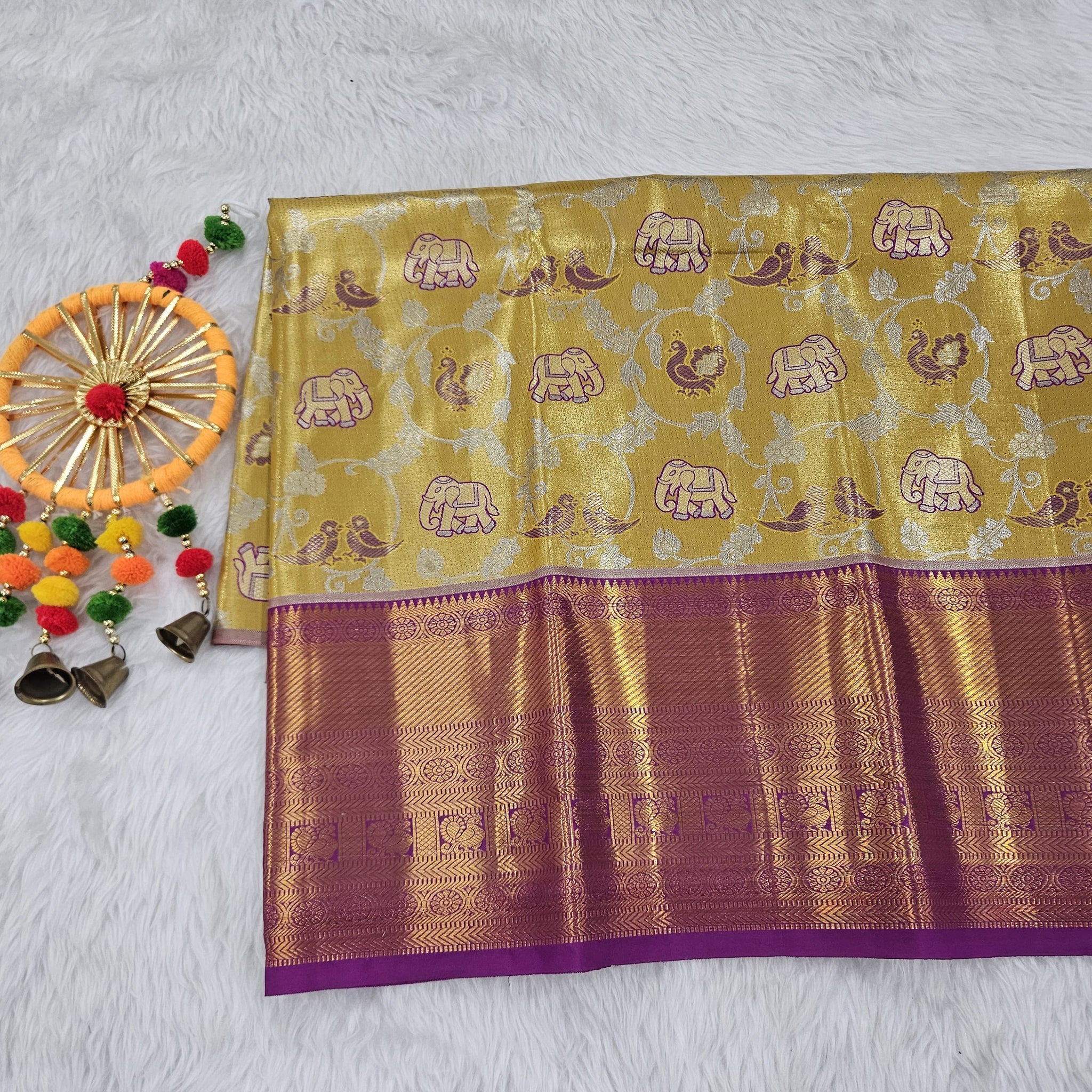 (2–5  Year) Lehenga – Unstitched (Blouse + Material)