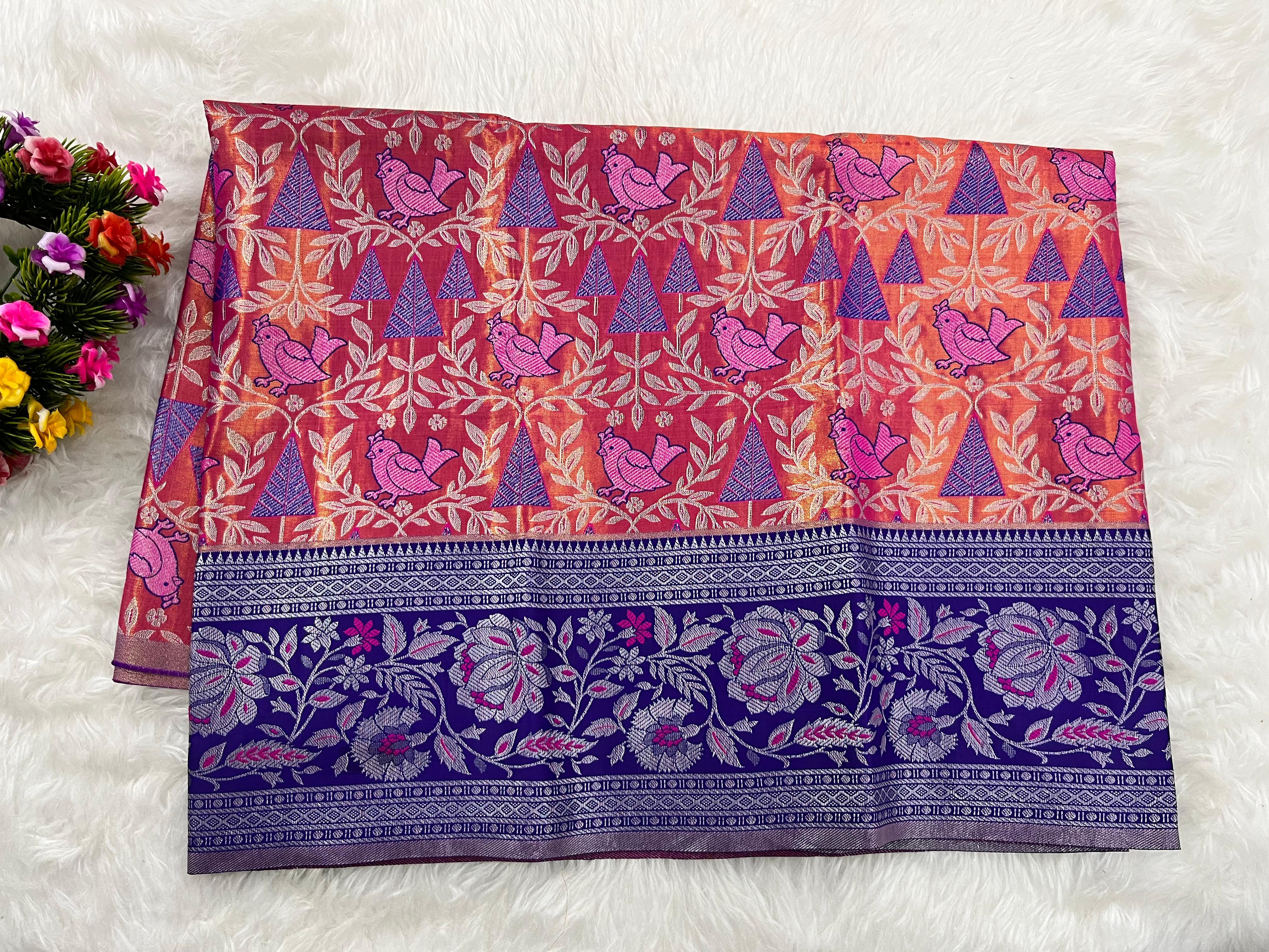 (2–5  Year) Lehenga – Unstitched (Blouse + Material)