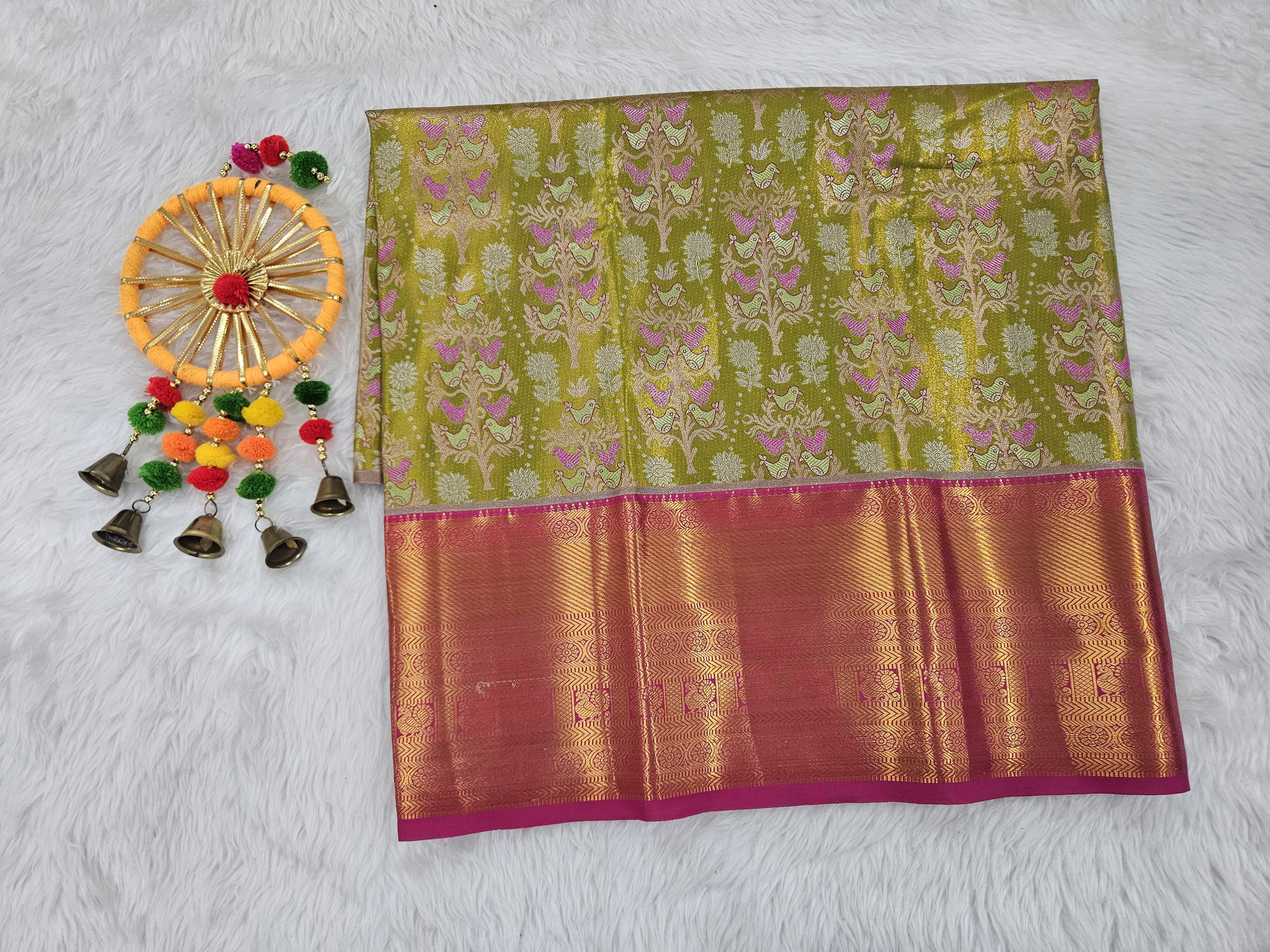 (2–5  Year) Lehenga – Unstitched (Blouse + Material)