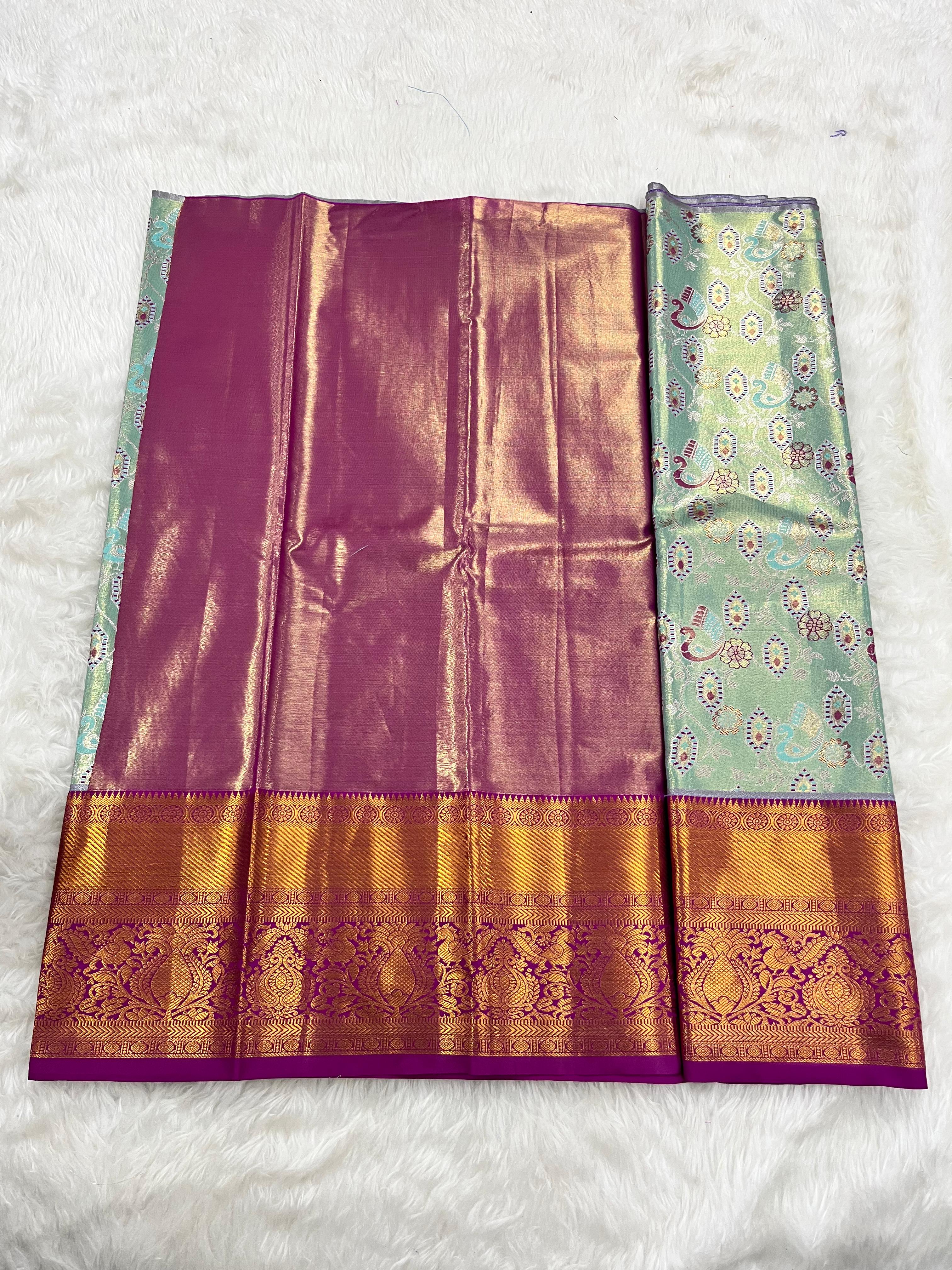 (2–5  Year) Lehenga – Unstitched (Blouse + Material)