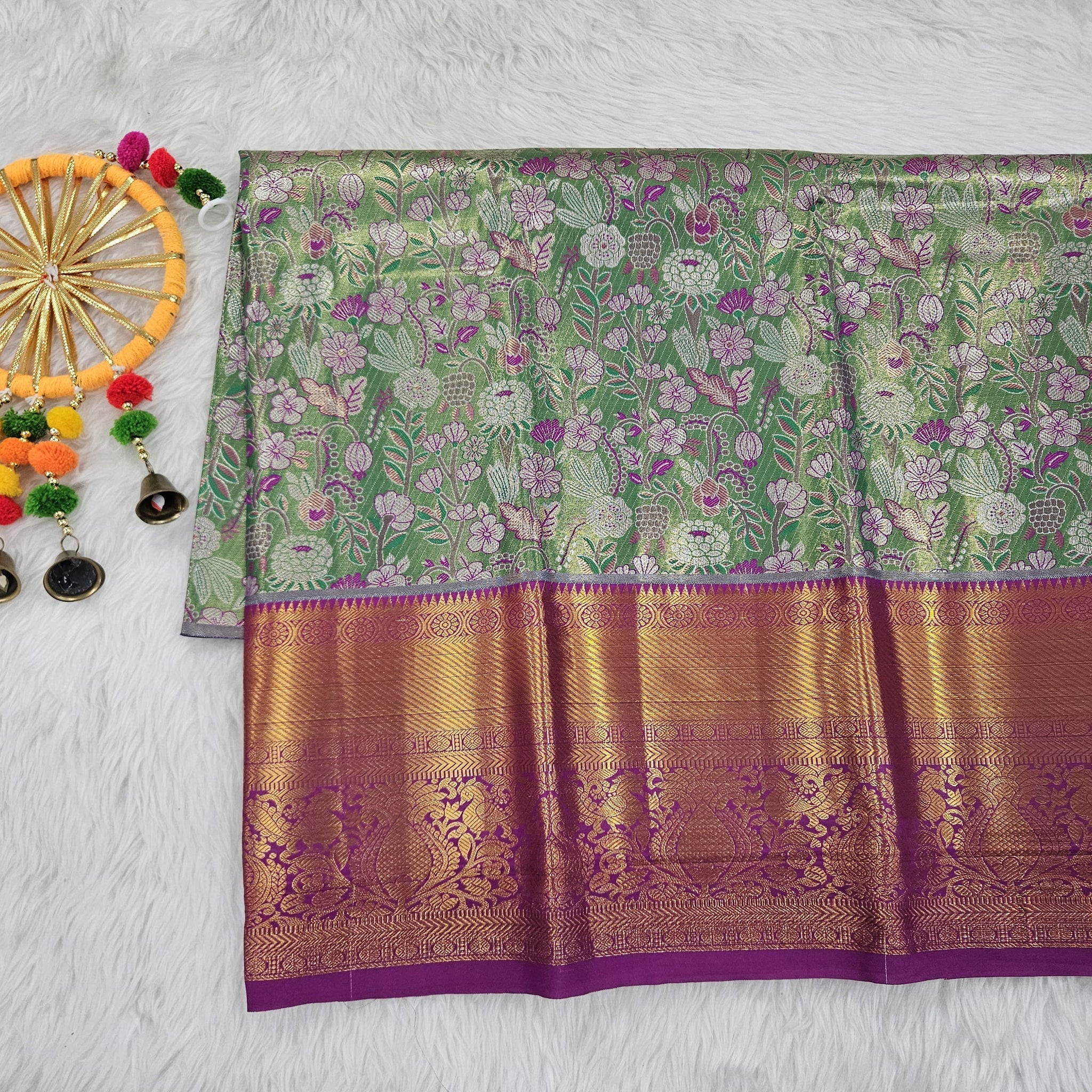 (2–5  Year) Lehenga – Unstitched (Blouse + Material)