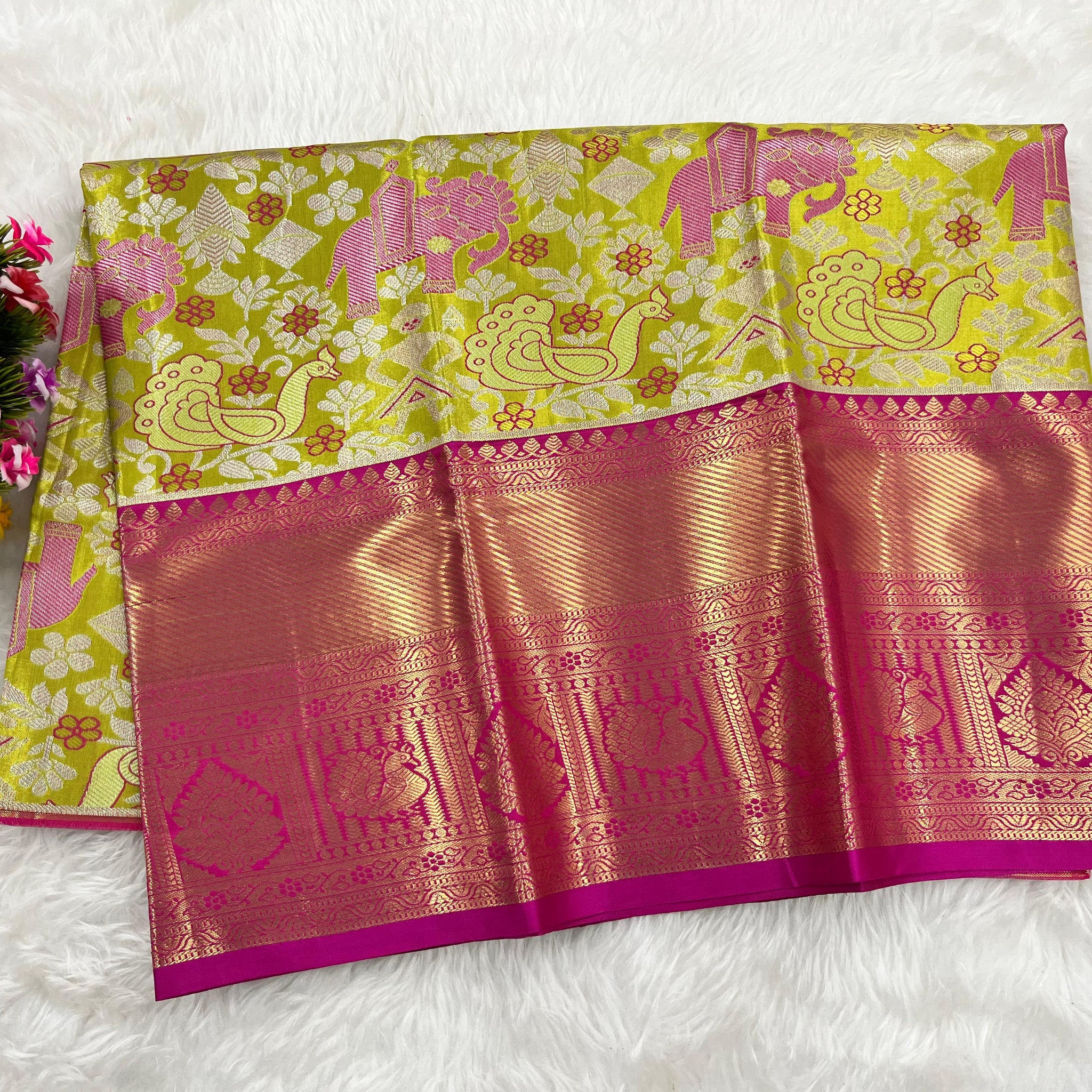 (2–5  Year) Lehenga – Unstitched (Blouse + Material)