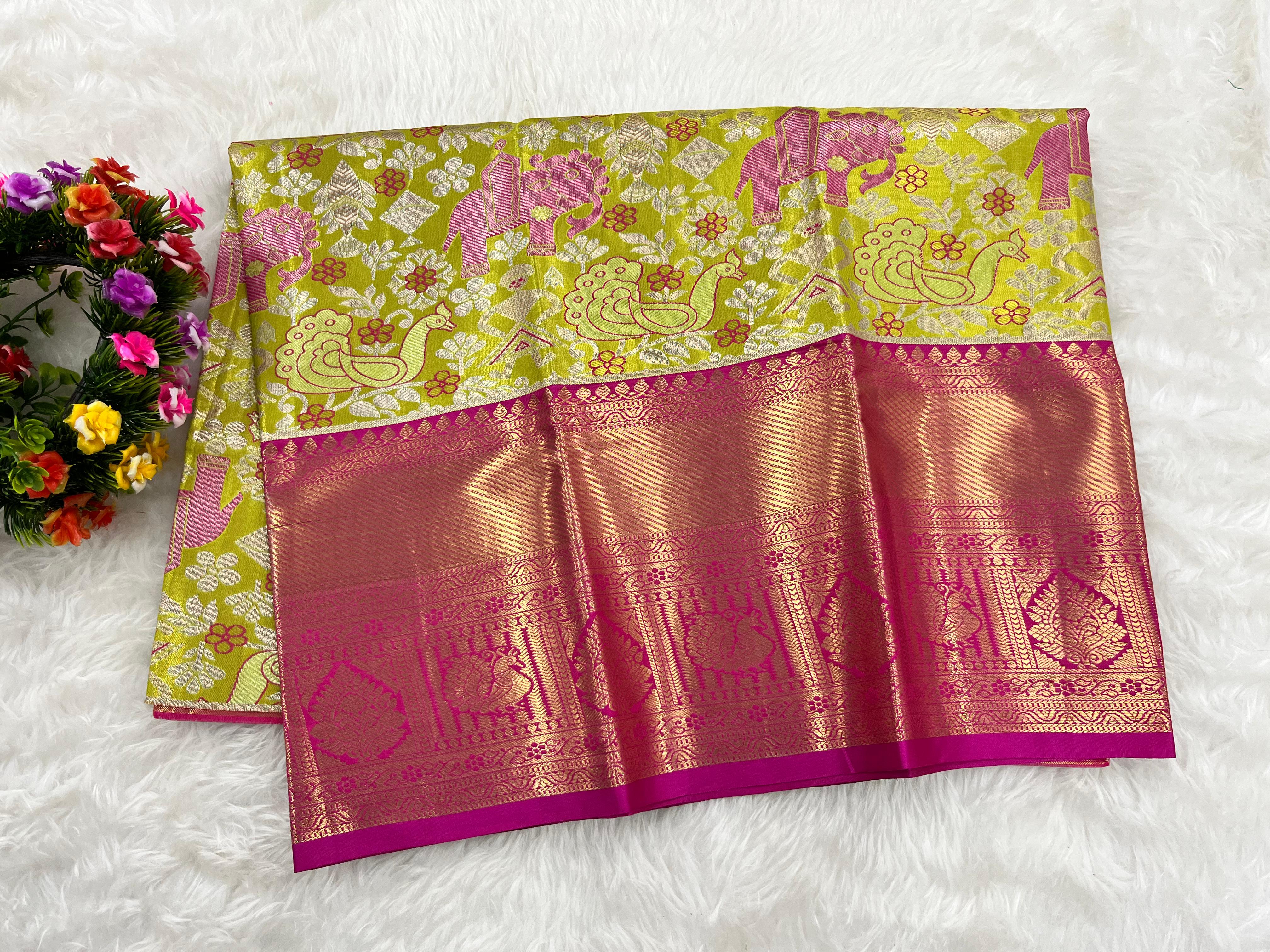 (2–5  Year) Lehenga – Unstitched (Blouse + Material)