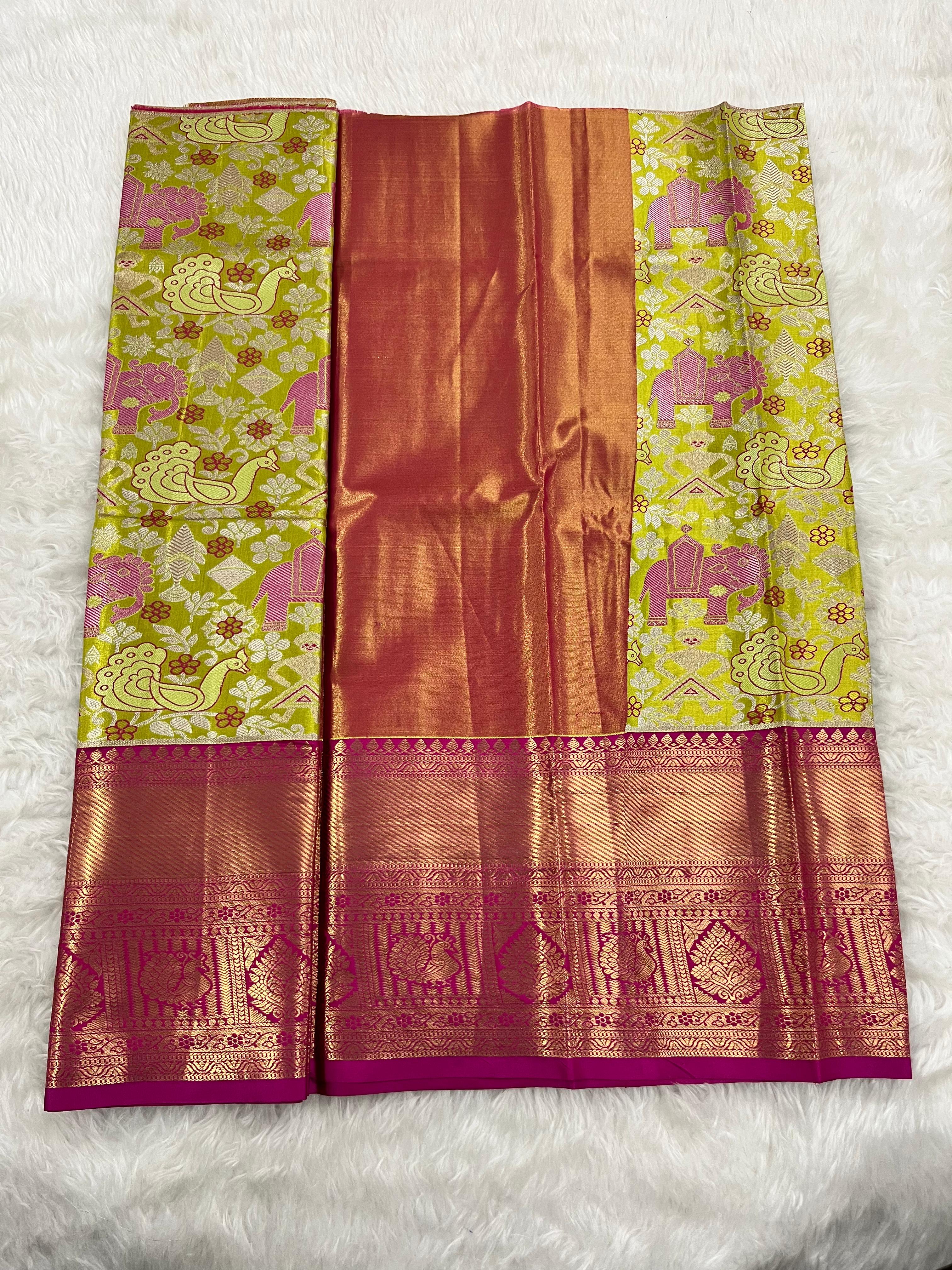 (2–5  Year) Lehenga – Unstitched (Blouse + Material)