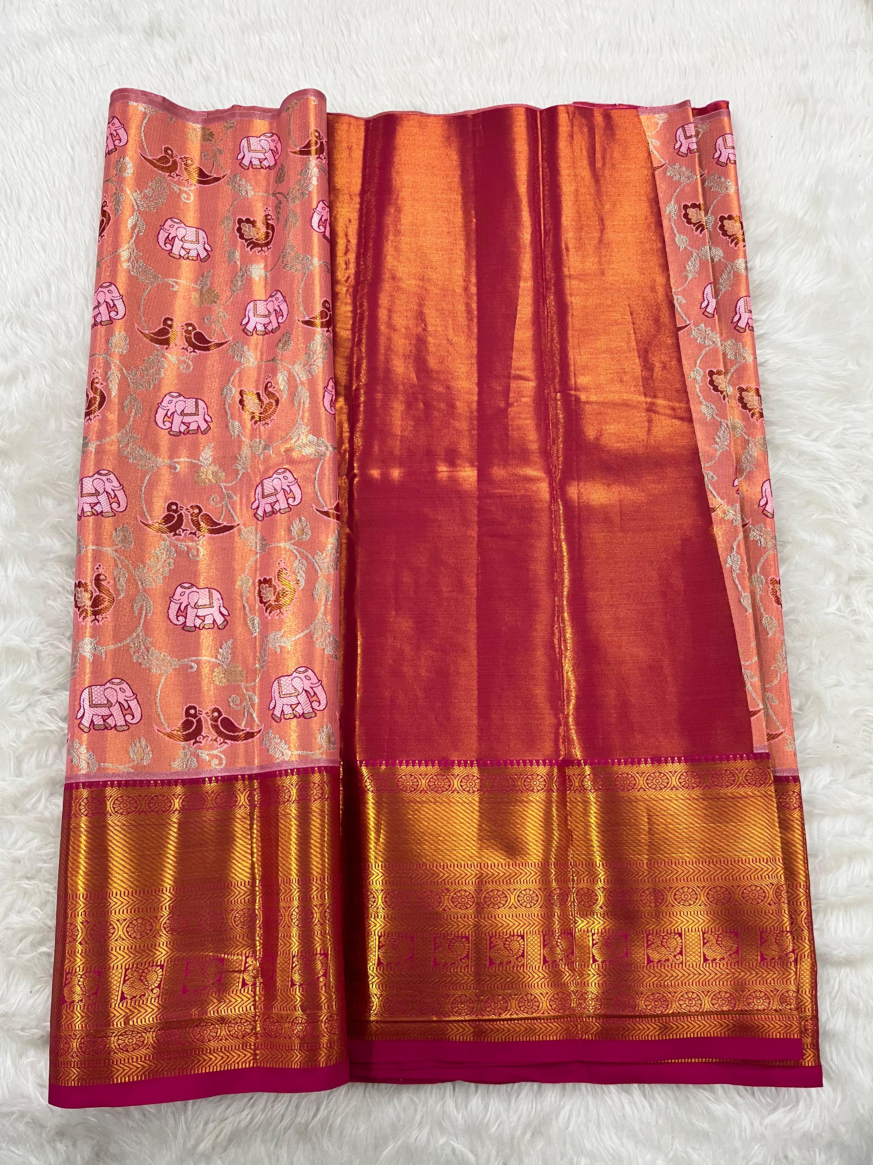 (2–5  Year) Lehenga – Unstitched (Blouse + Material)