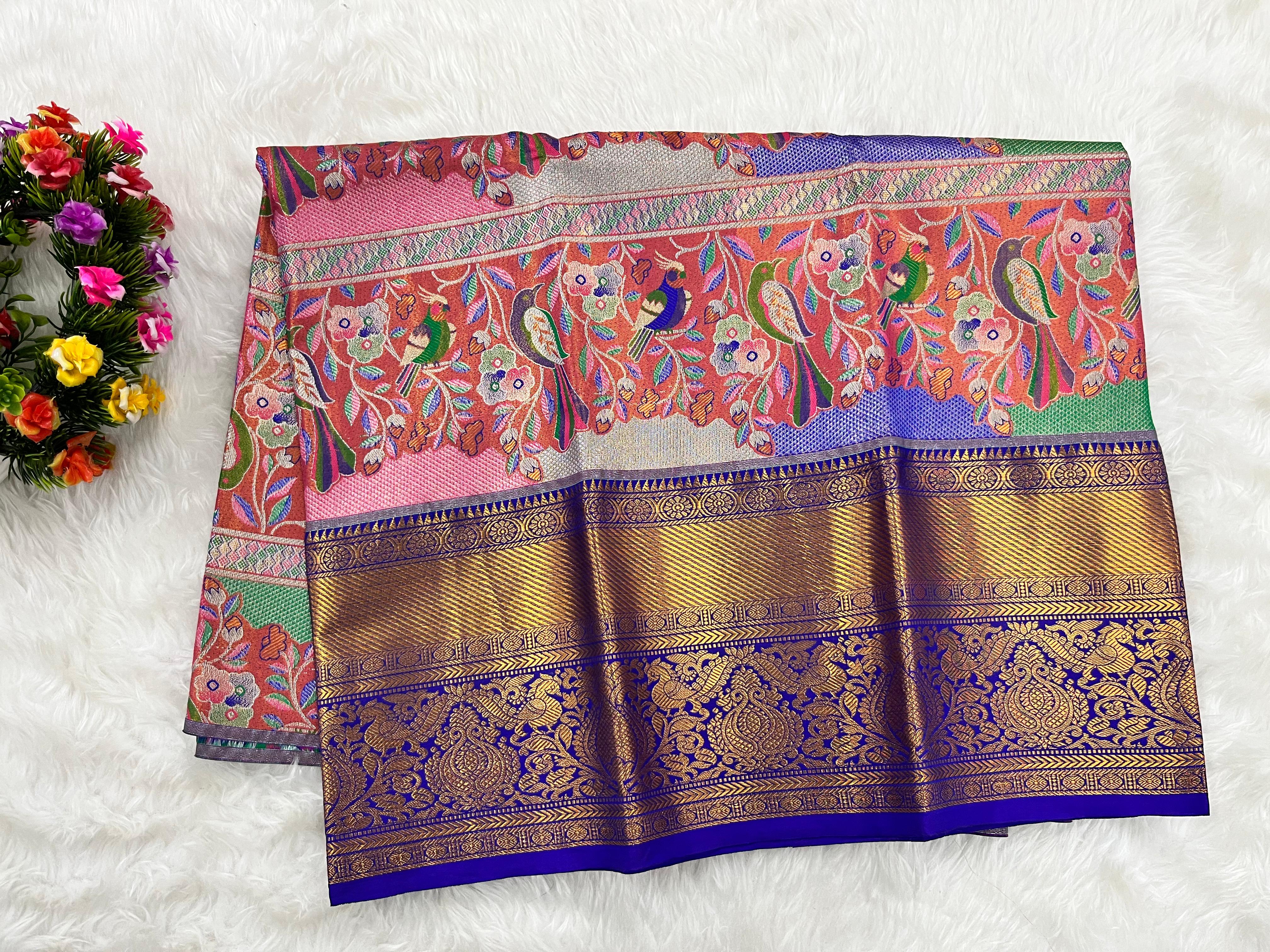 (2–5  Year) Lehenga – Unstitched (Blouse + Material)