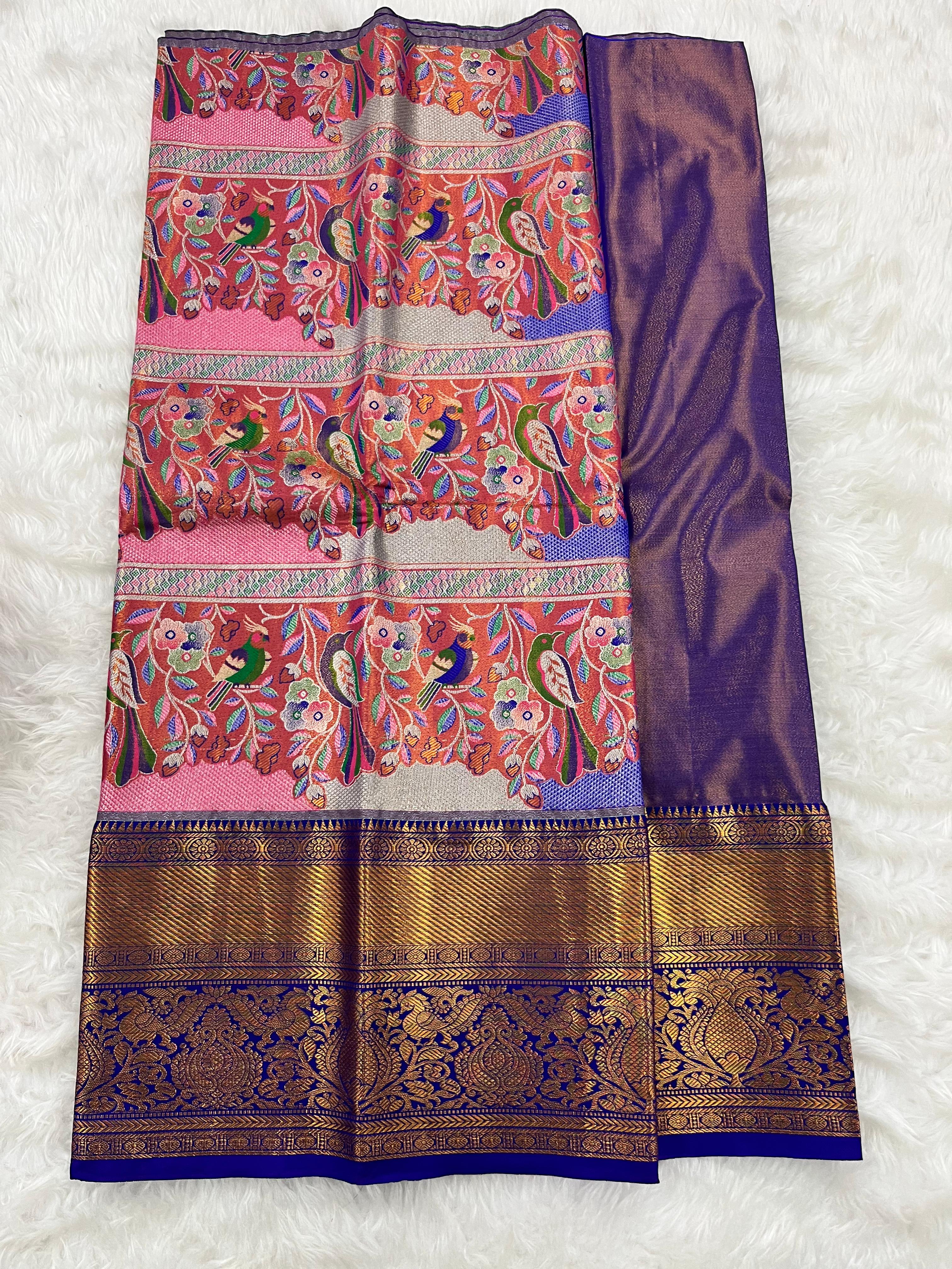 (2–5  Year) Lehenga – Unstitched (Blouse + Material)