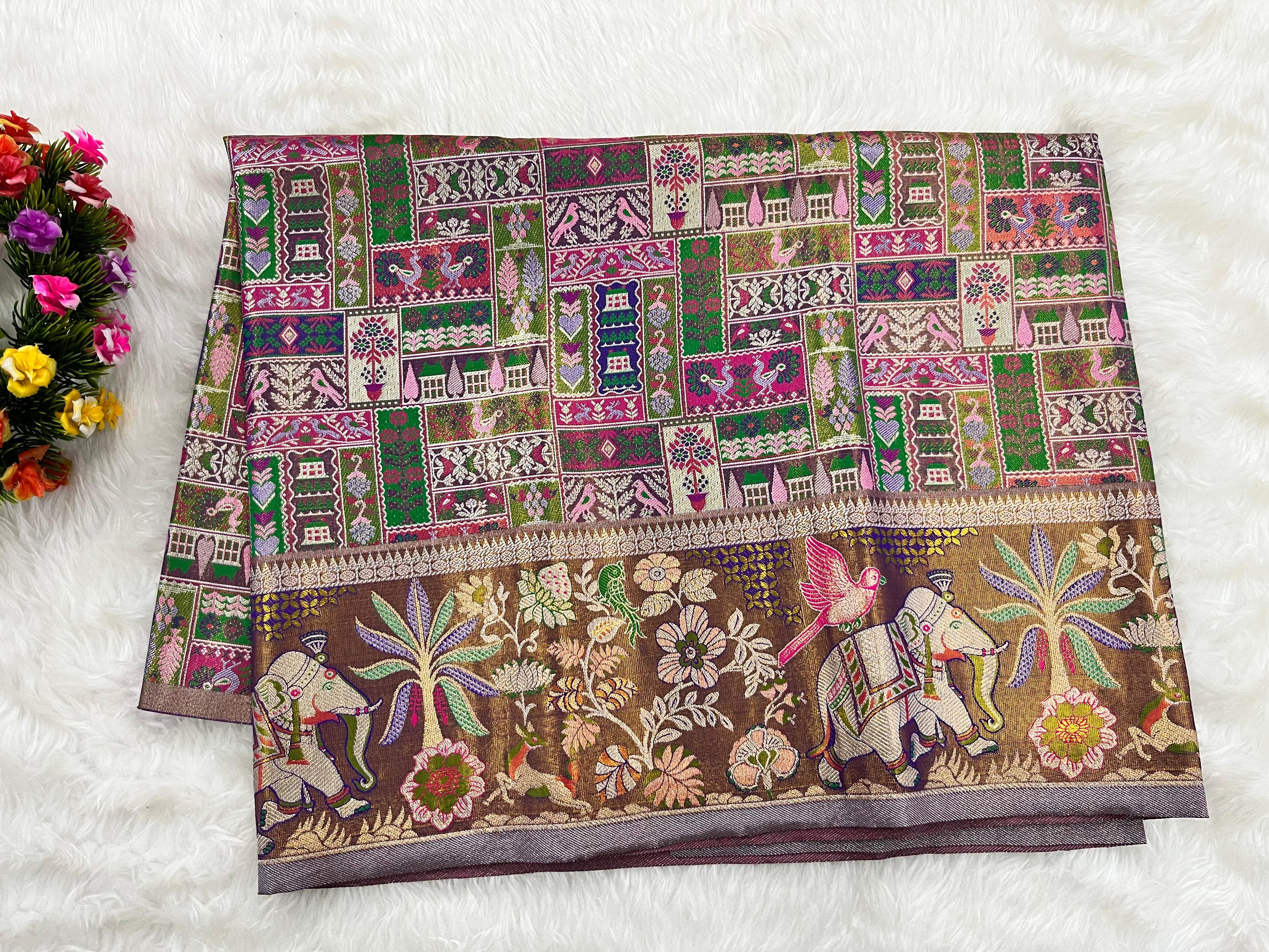 (2–5  Year) Lehenga – Unstitched (Blouse + Material)