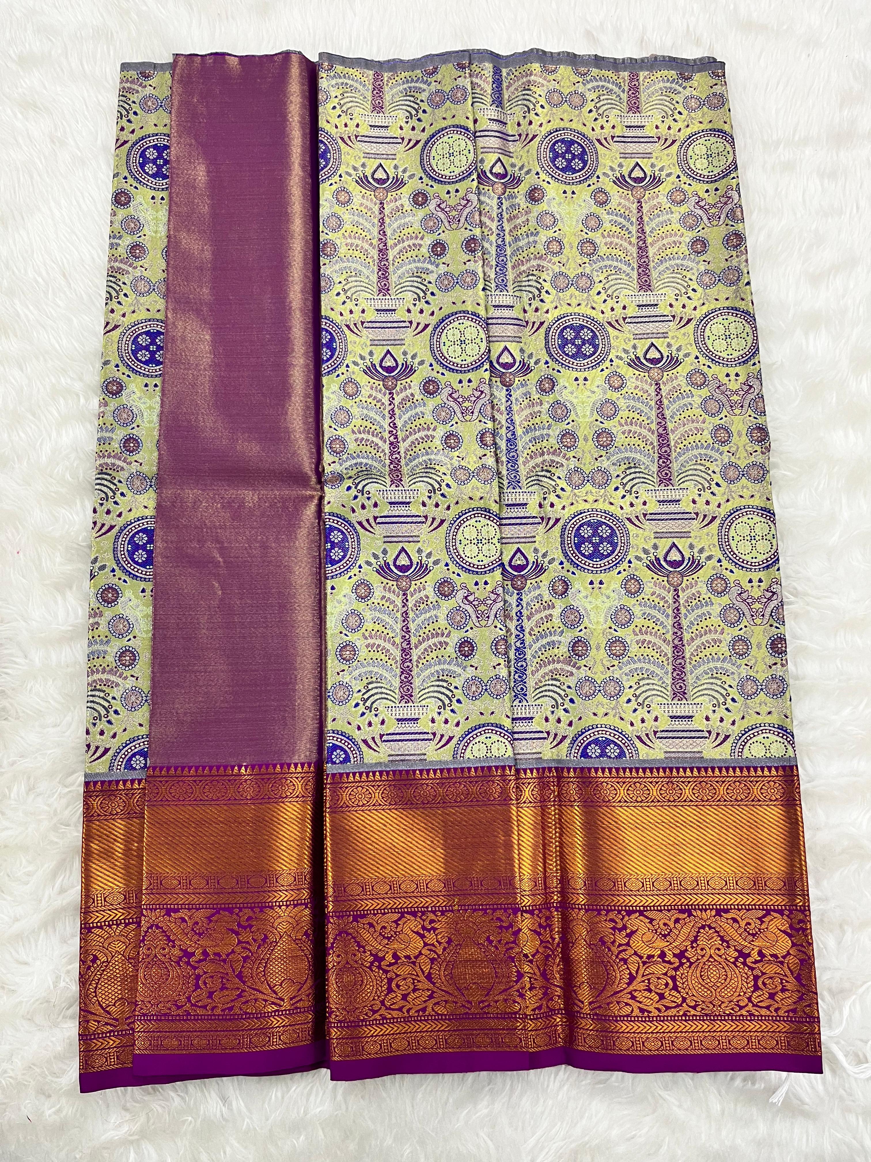 (2–5  Year) Lehenga – Unstitched (Blouse + Material)