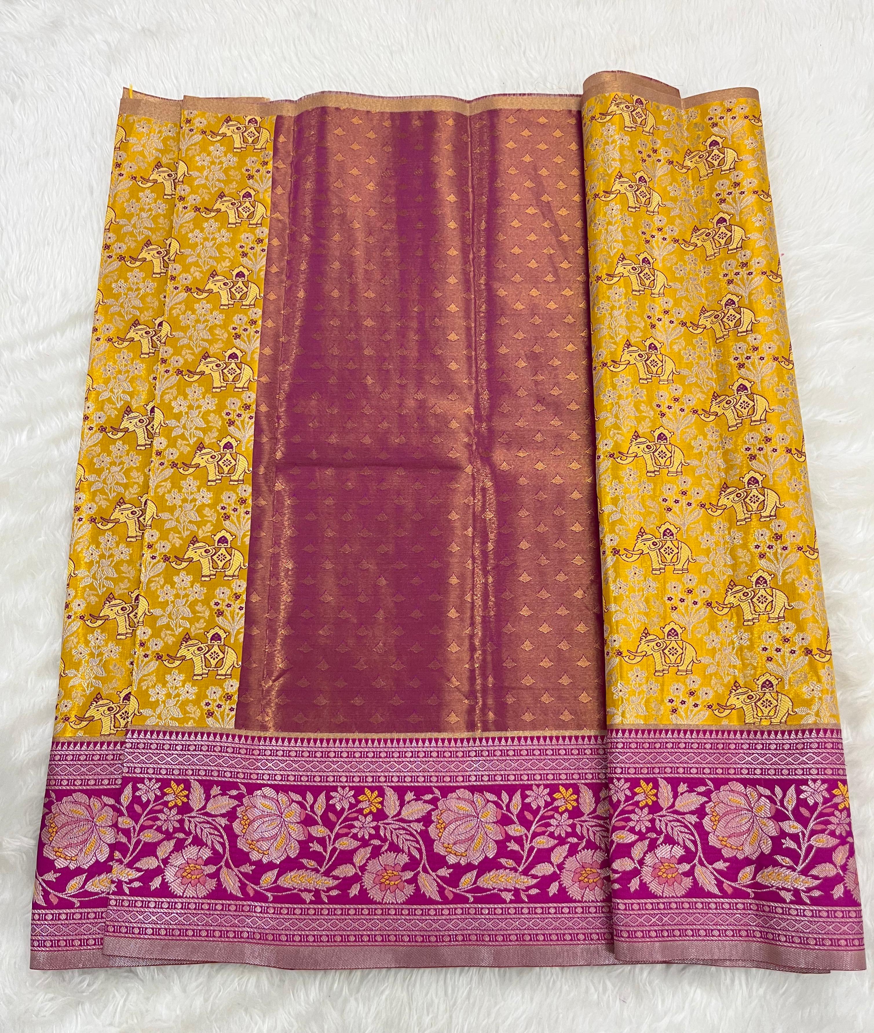 (2–5  Year) Lehenga – Unstitched (Blouse + Material)