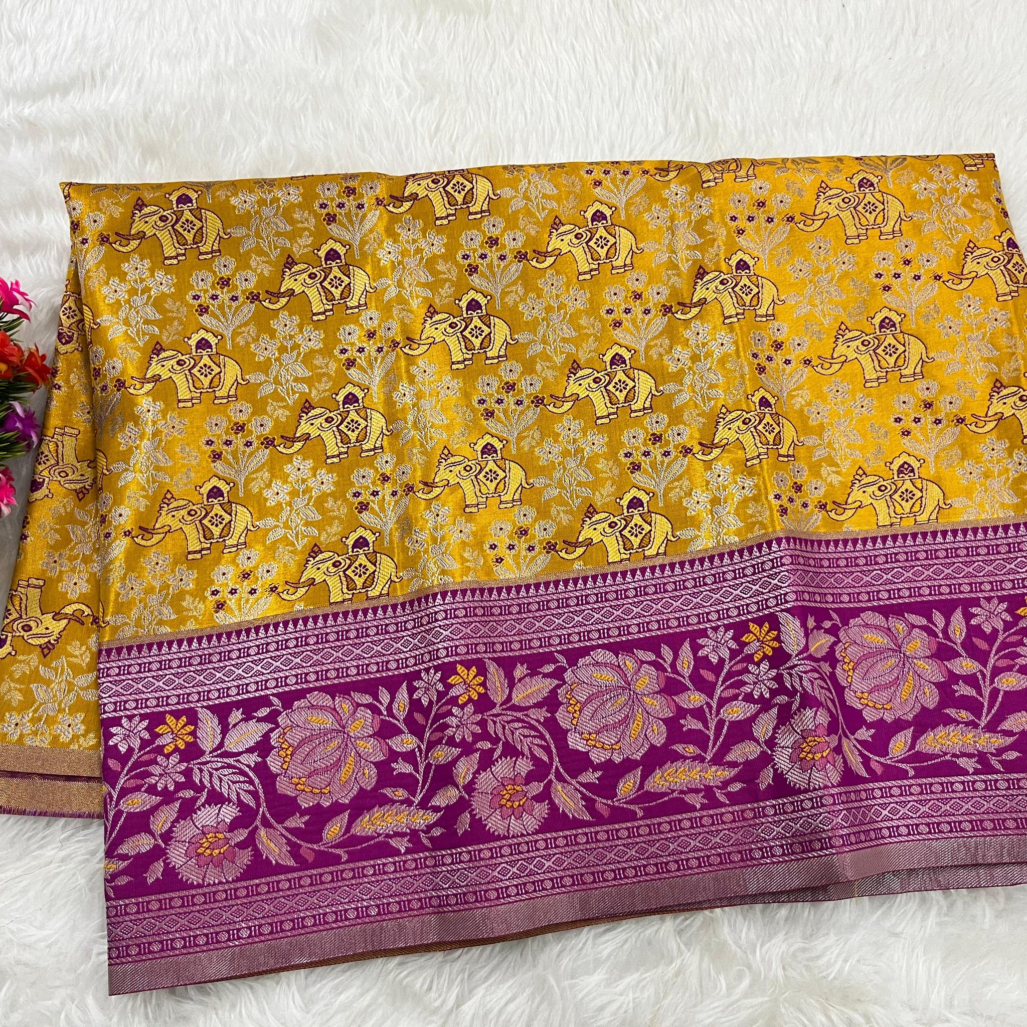 (2–5  Year) Lehenga – Unstitched (Blouse + Material)